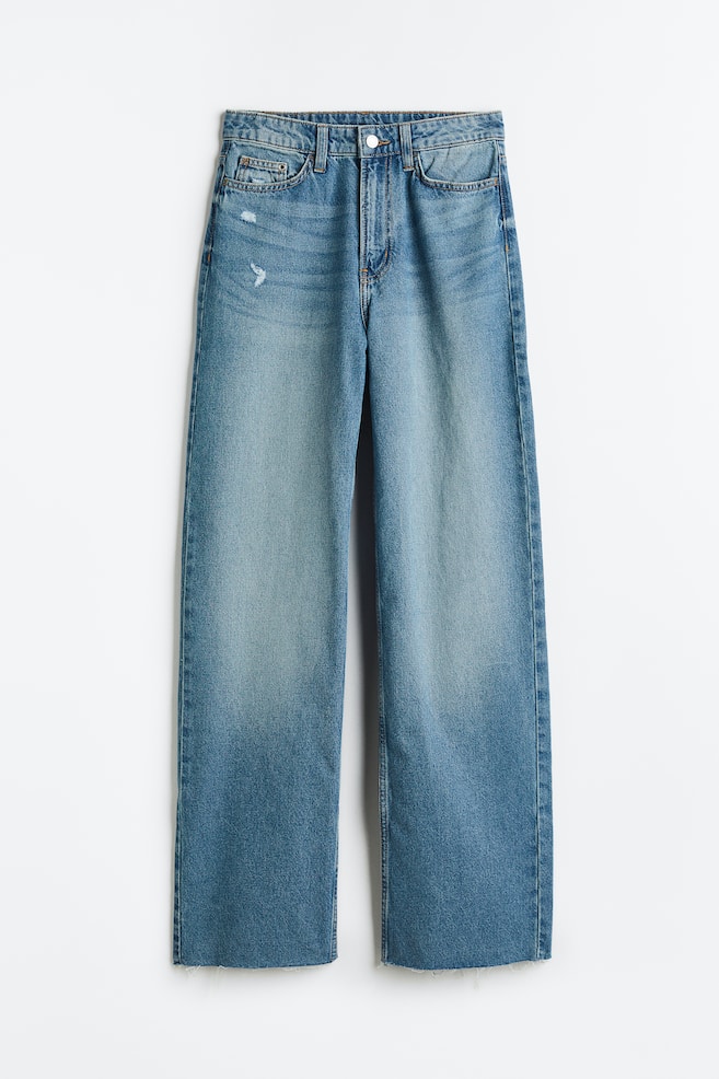Wide Ultra High Jeans - Denimblå/Sort/Hvit/Denimblå/dc/dc/dc - 2