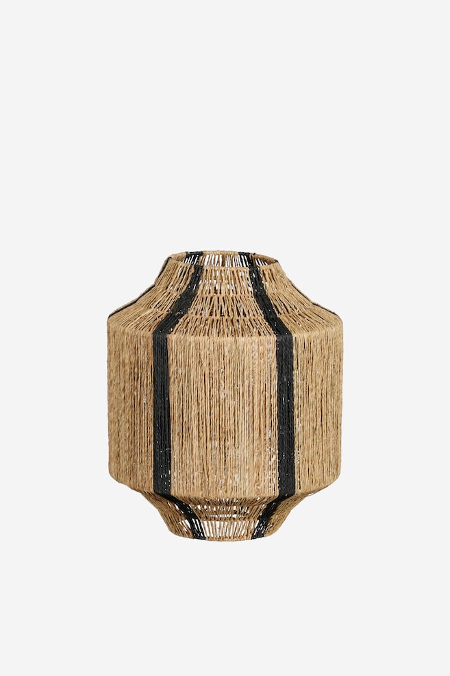 Laterne Aus Jute - Schwarz/Dunkelgrün - 1