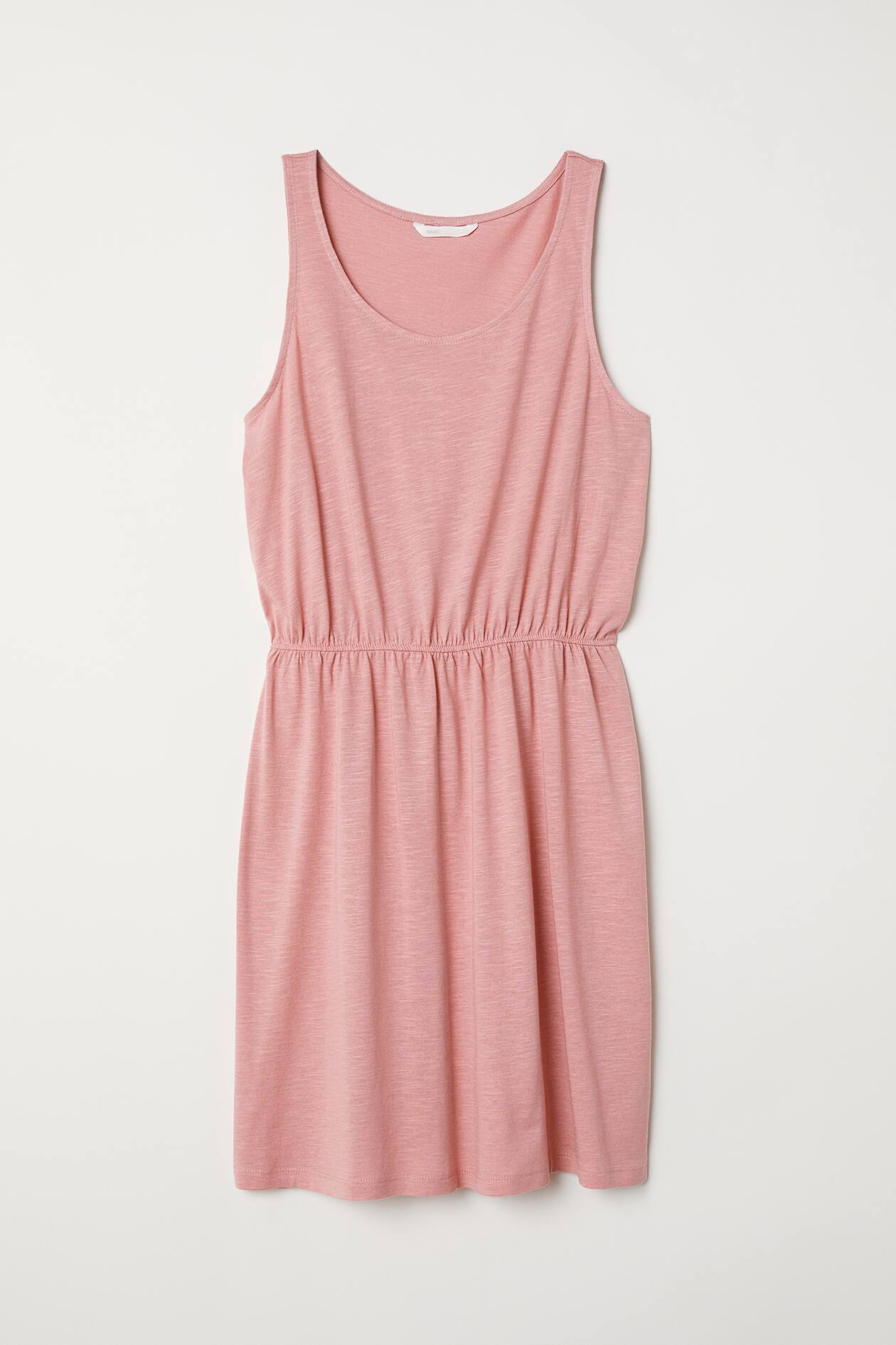 Style Sleeveless Knit Dress Sleeveless Jersey Dress Old Rose Ladies H&M Style Sleeveless Knit Dress Sleeveless Jersey Dress Old Rose Ladies H&M