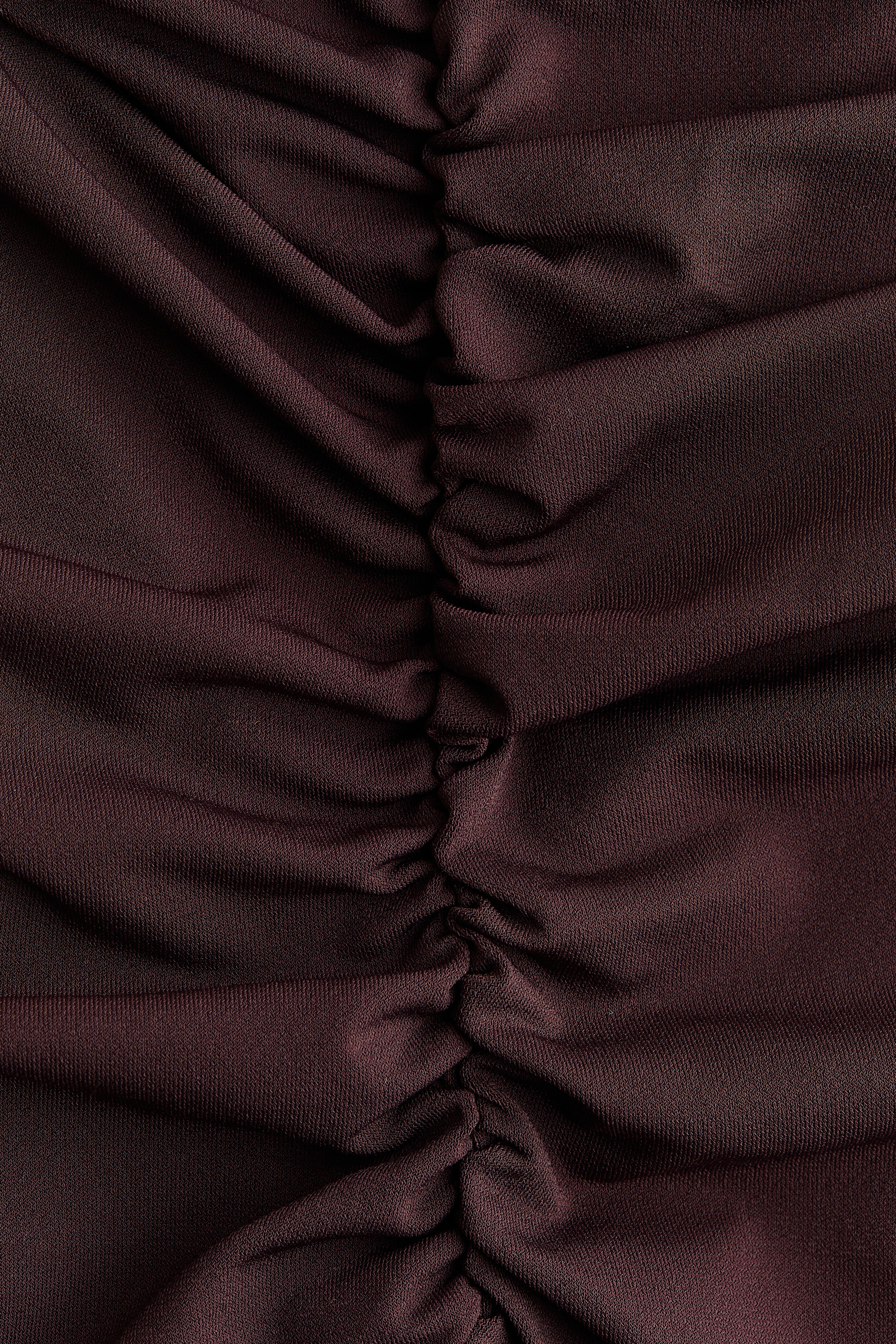 Gathered strappy dress