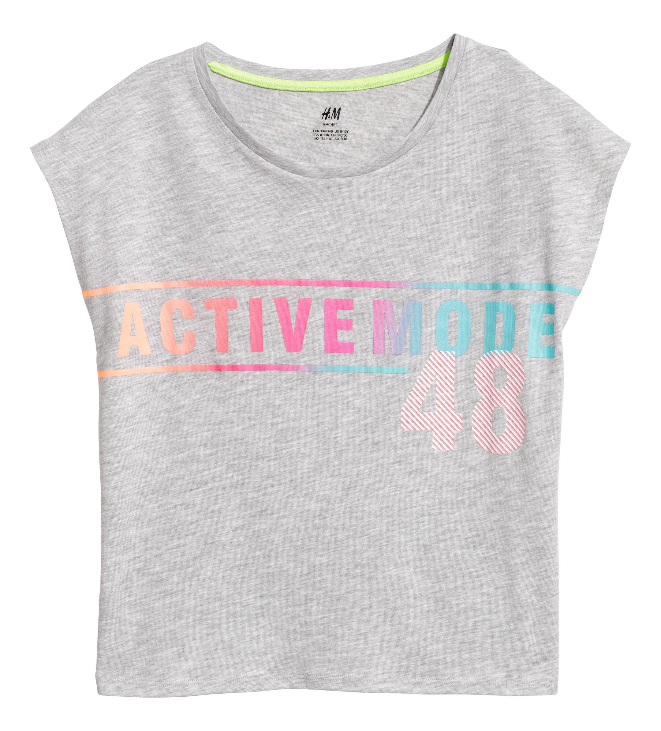 View larger image: Sports top - Light grey - Kids | H&M IE 1