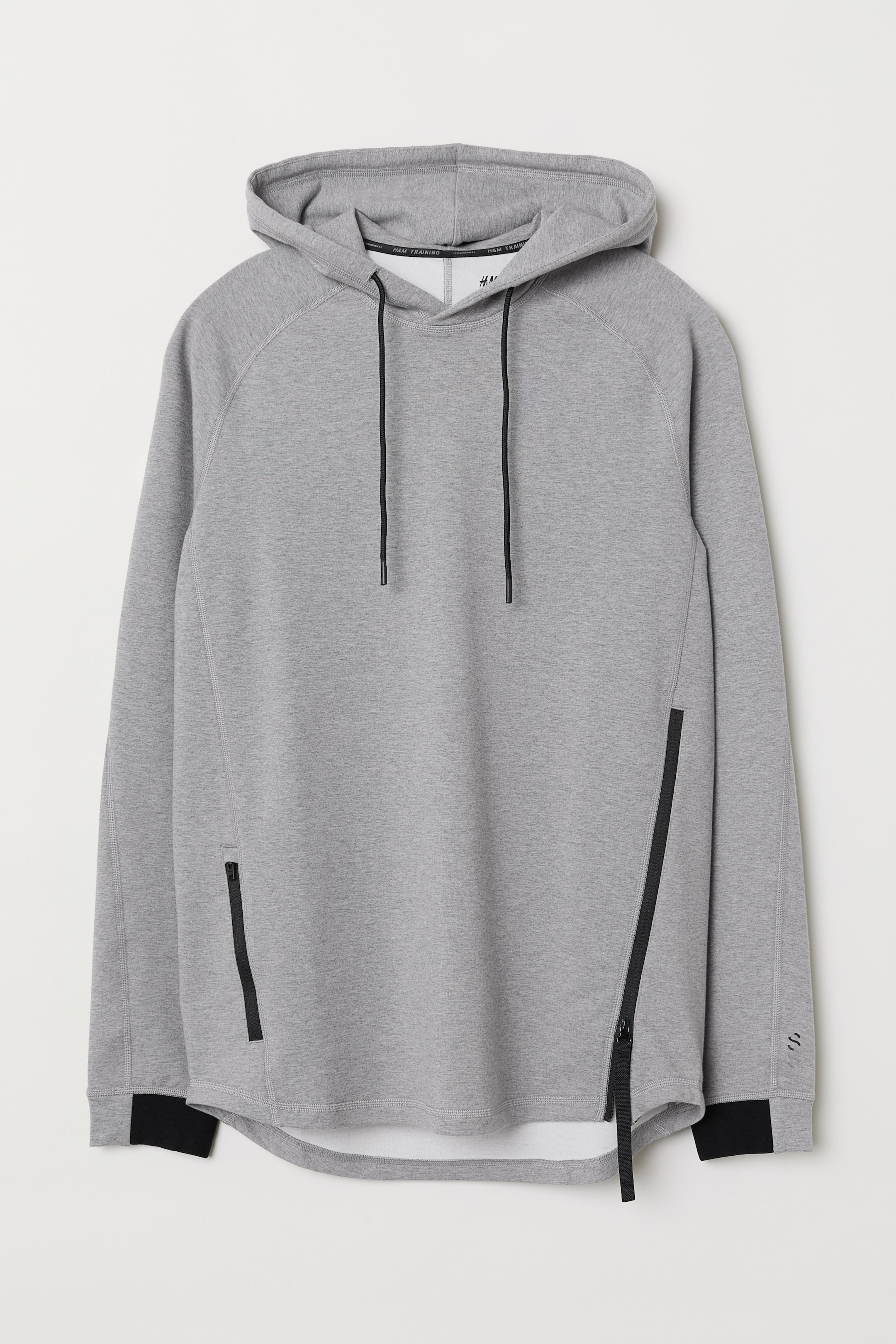 Größeres Bild ansehen: Sportshirt mit Kapuze - Graumeliert - Men | H&M DE 1