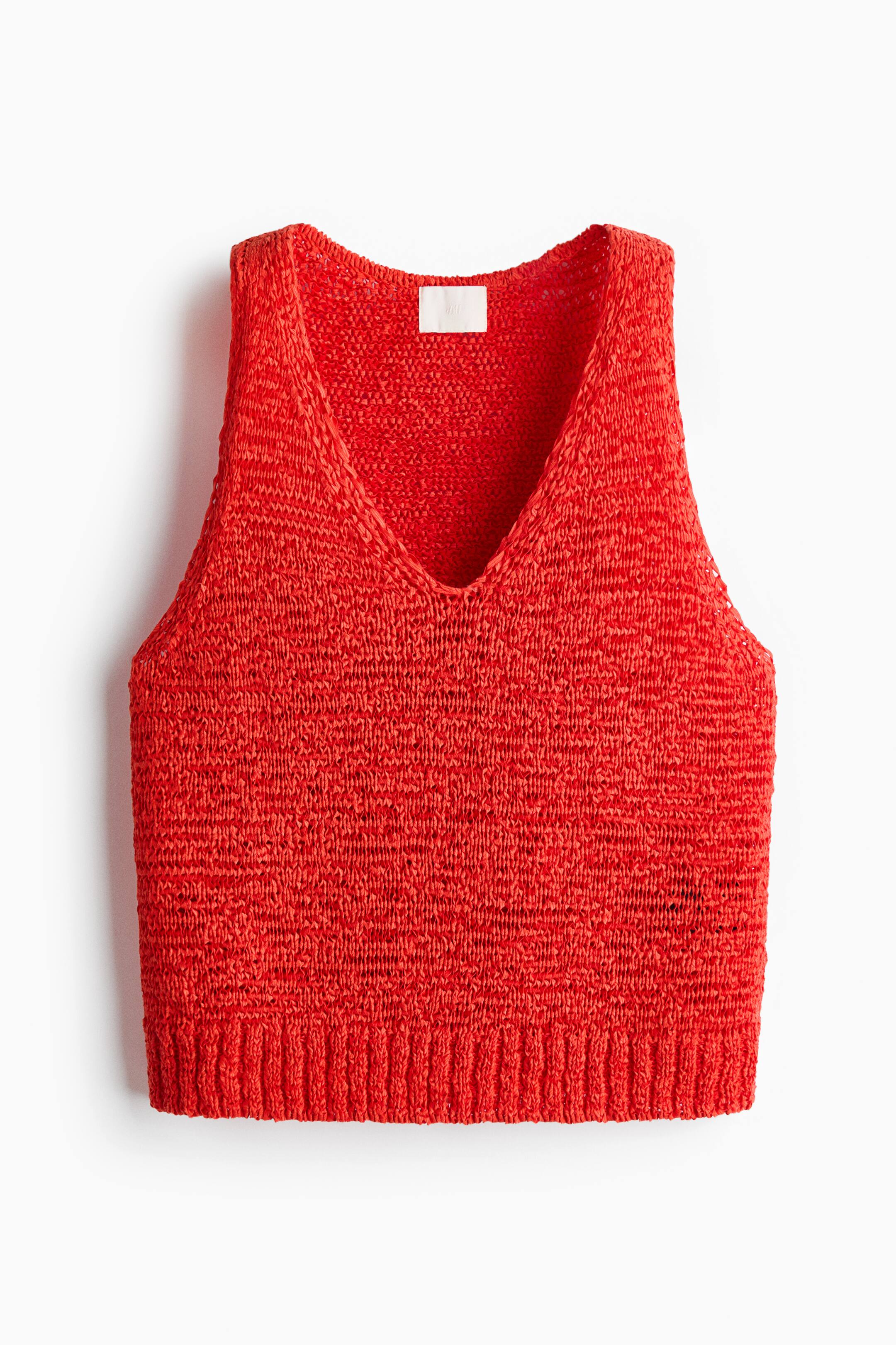 View larger image: Loose-knit top - Bright red - Ladies | H&M IN 1