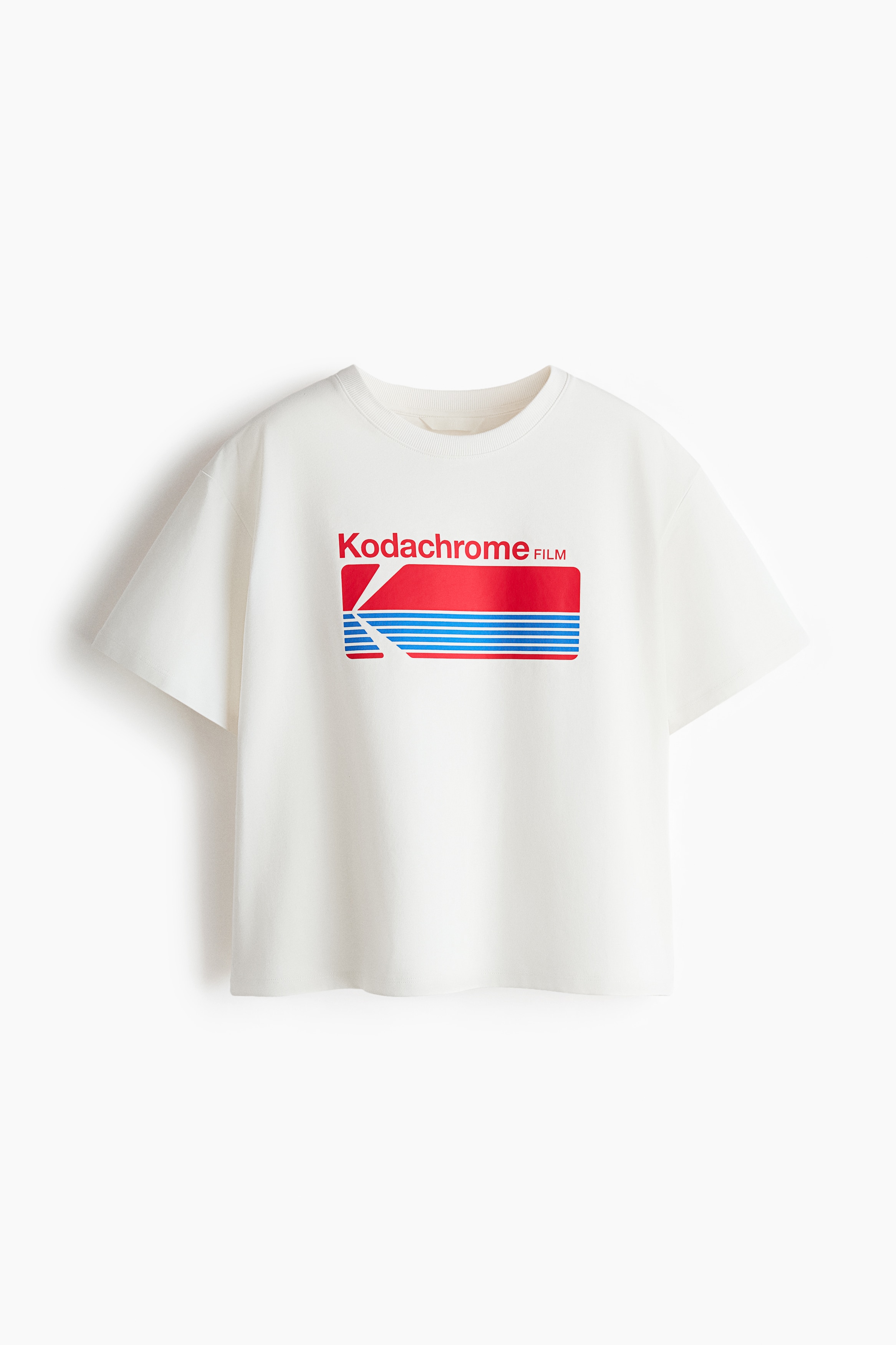 Print-motif T-shirt - White/Kodak/Black/Kodak