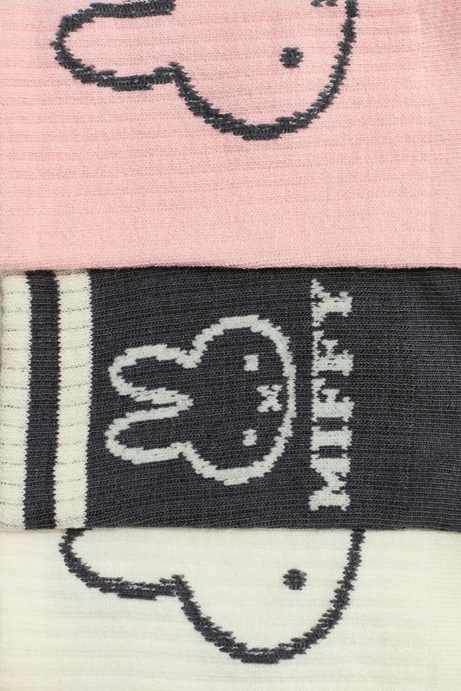 5-pack motif-detail socks - Pink/Miffy/White/Snoopy/Mint green/SmileyWorld®/Light pink/Hello Kitty - 2