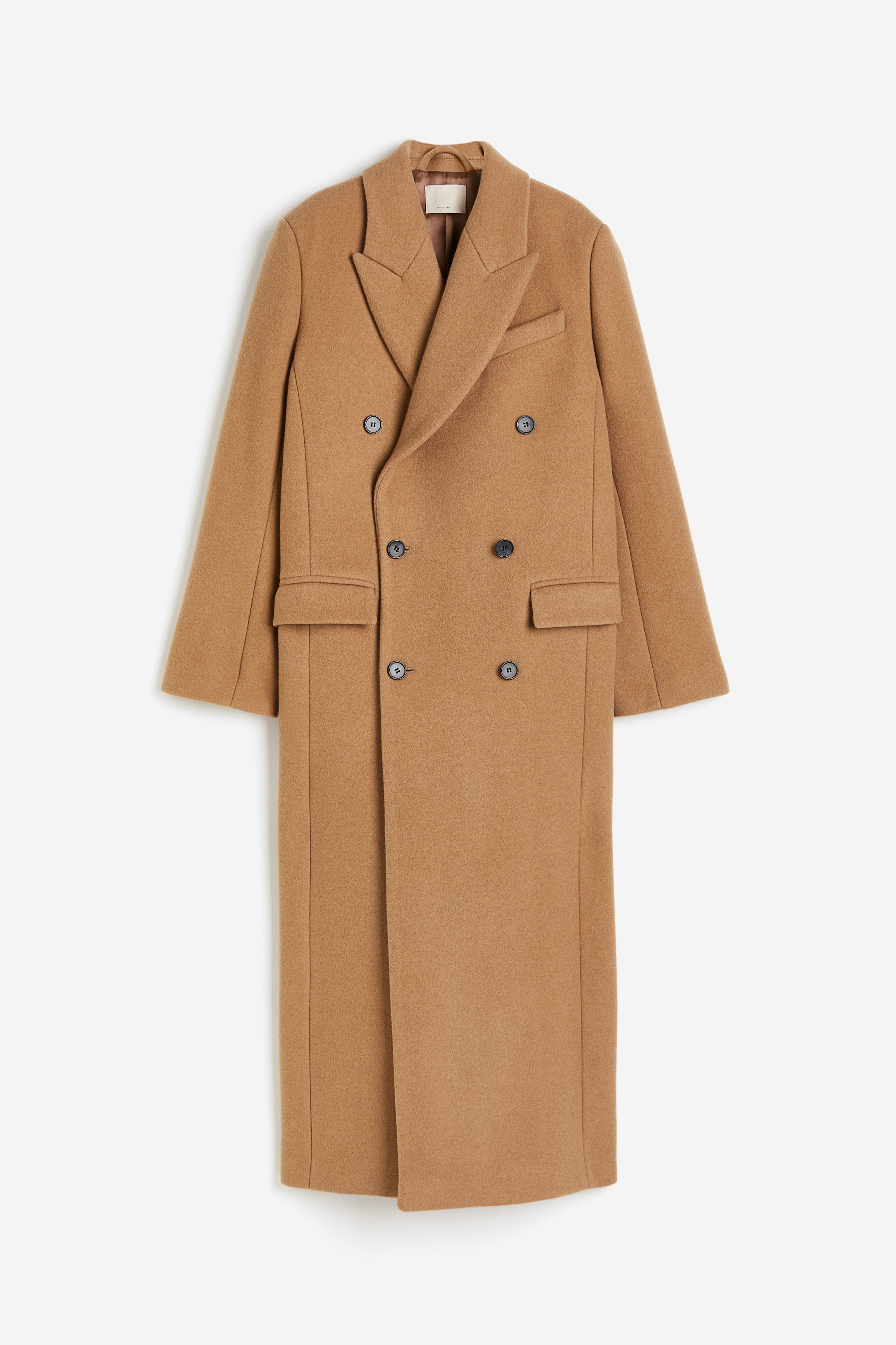 Lined camel coat best sale