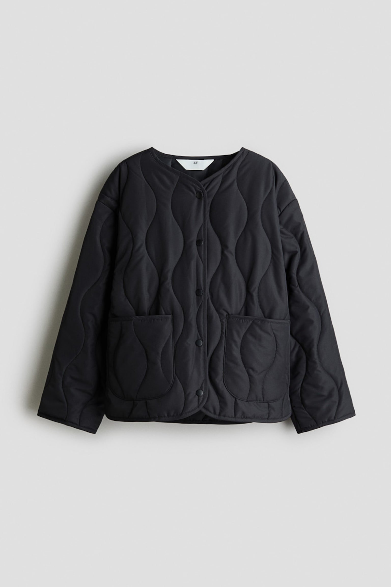 Детская куртка H&M Quilted, цвет: Тёмно-синий — фото 1