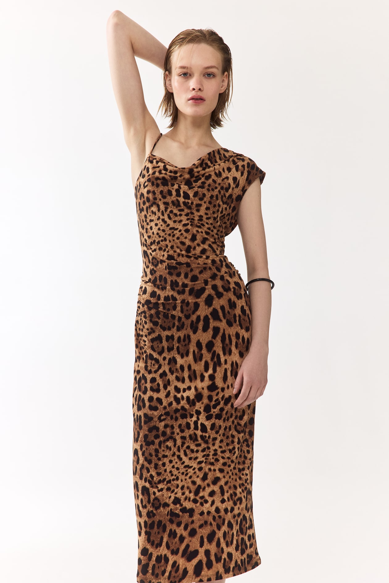 Asymmetric Jersey Dress - image 2