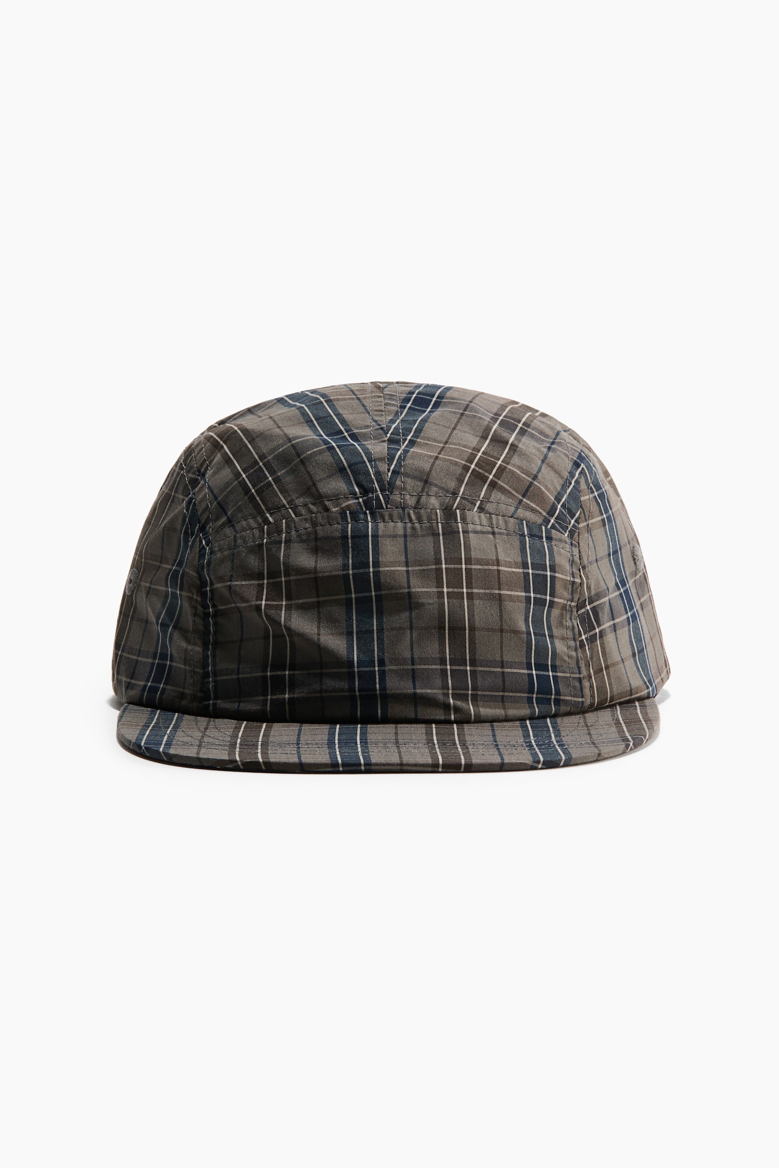 Gorra - Gris empolvado/Cuadros/Negro