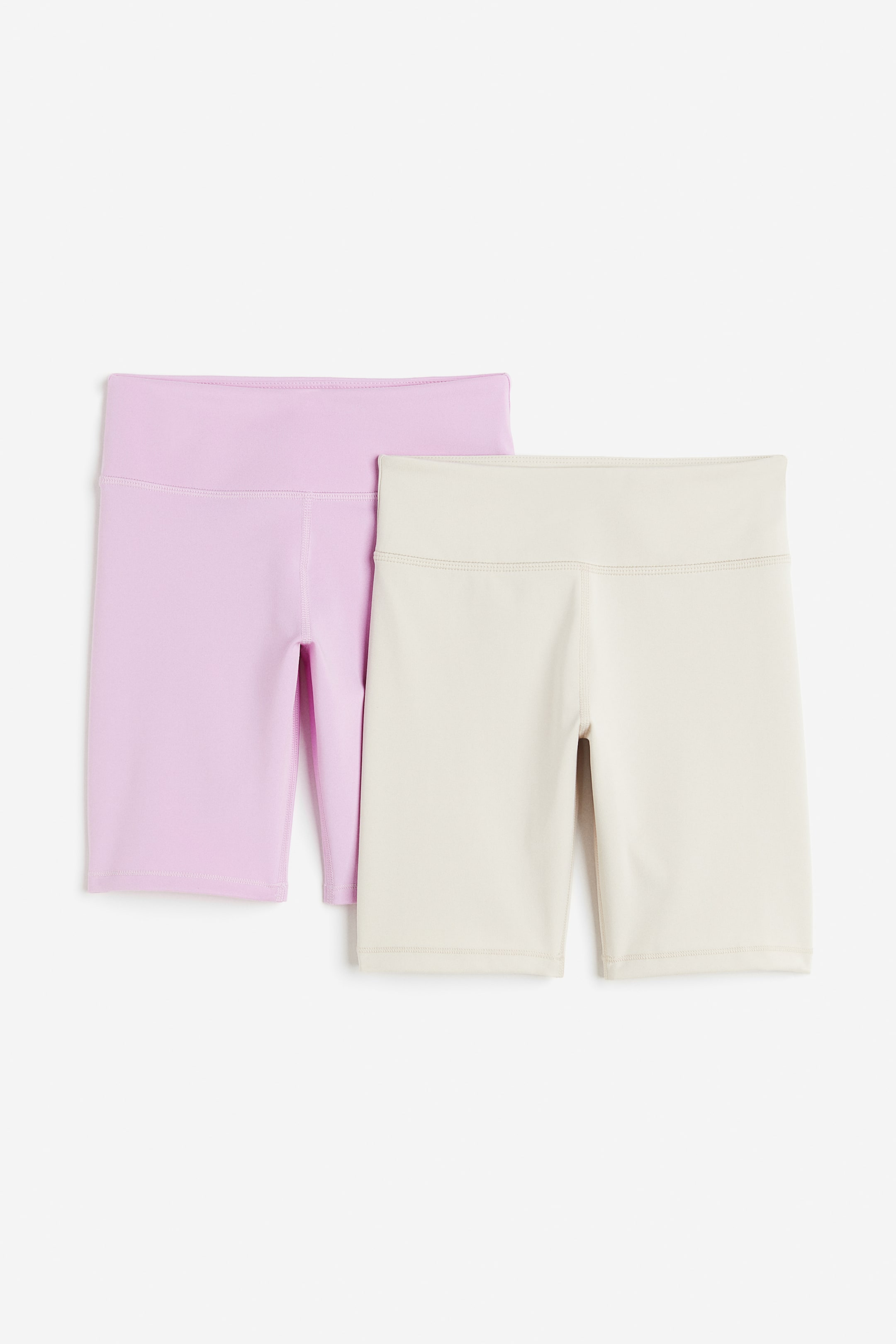 2-pack sports cycling shorts with DryMove™ Light pink/Light
