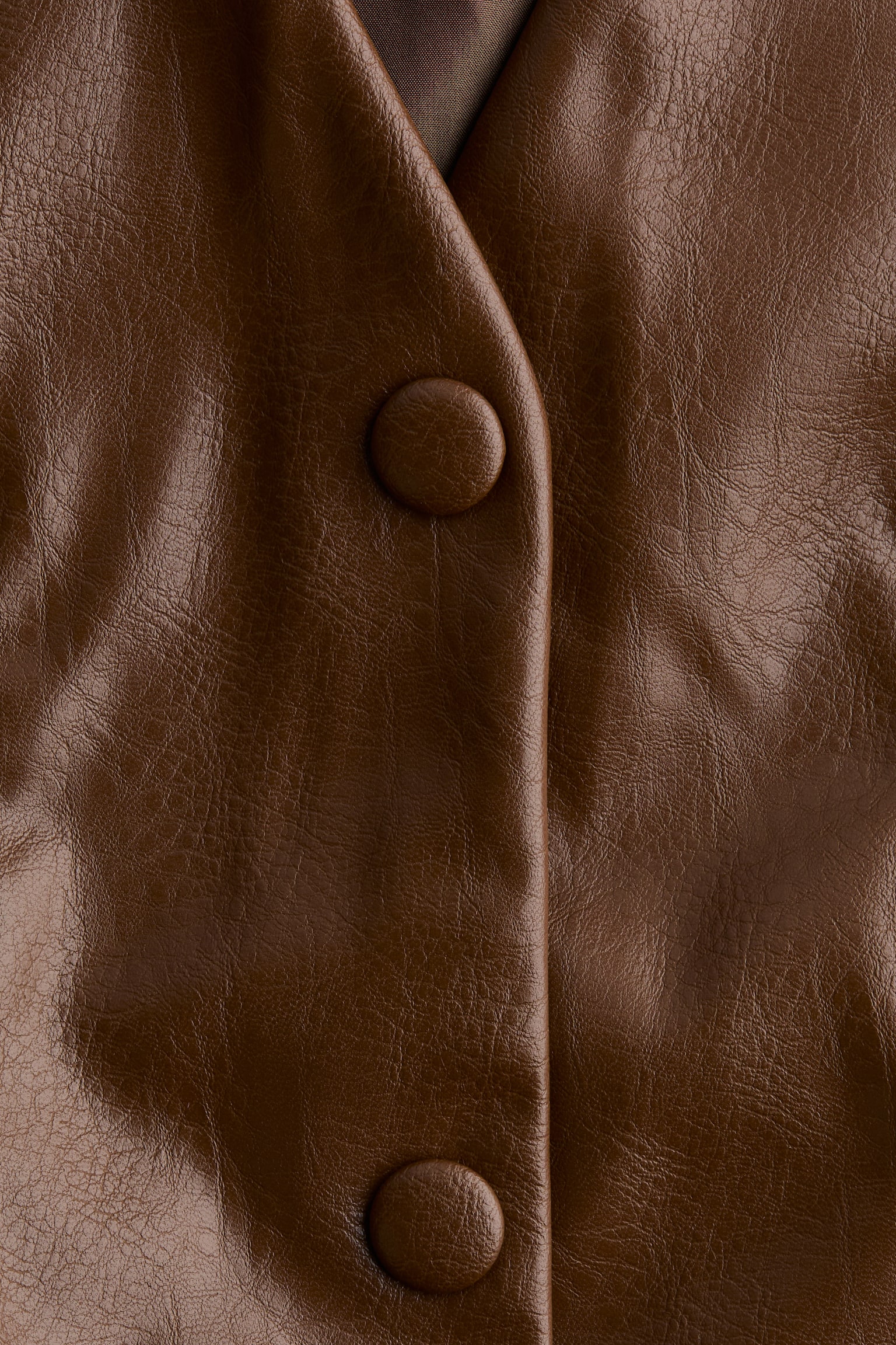 Coated jacket - Brown - 3