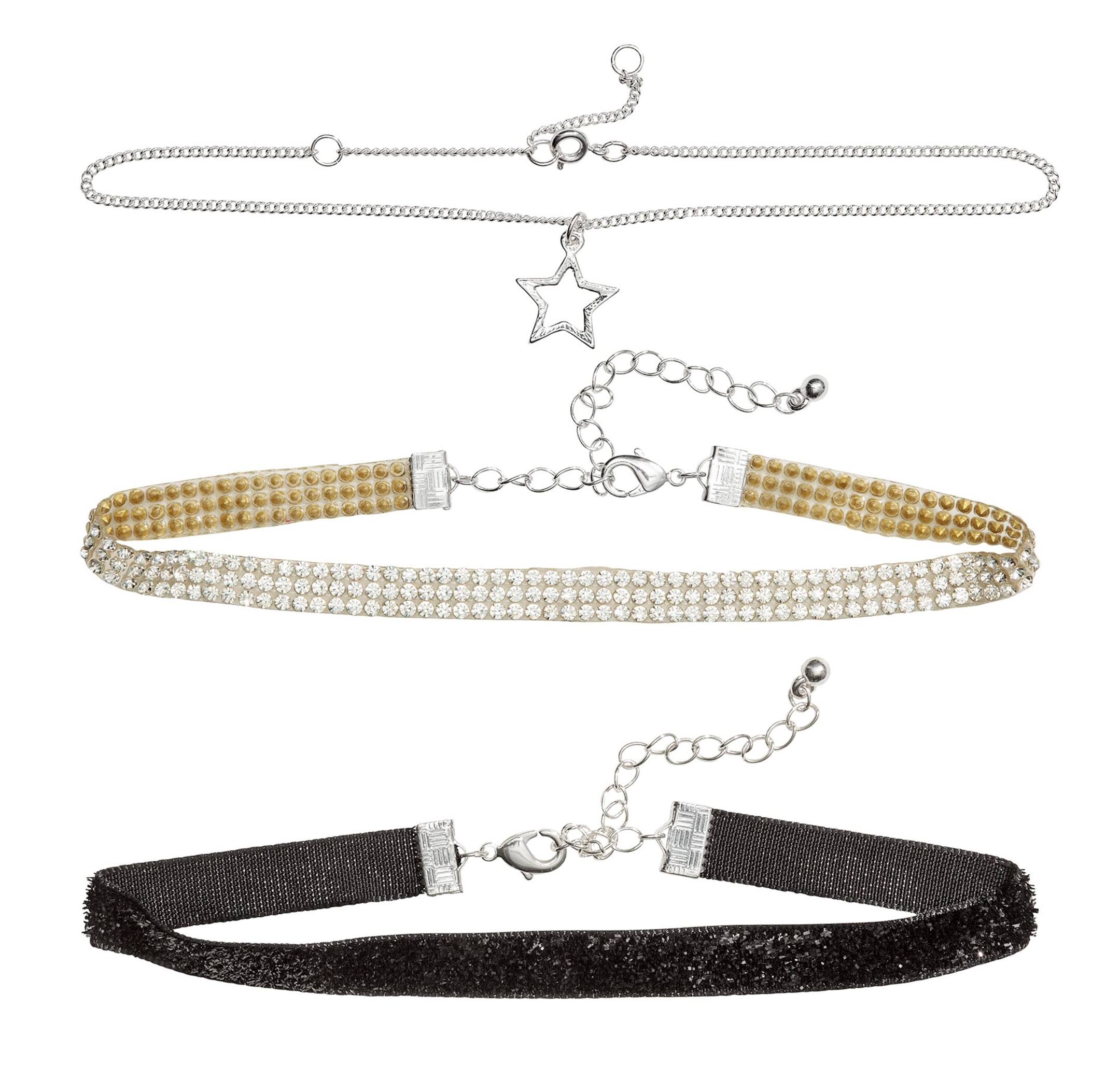 View larger image: Three-strand necklace - Silver-coloured/Black - Kids | H&M GB 1