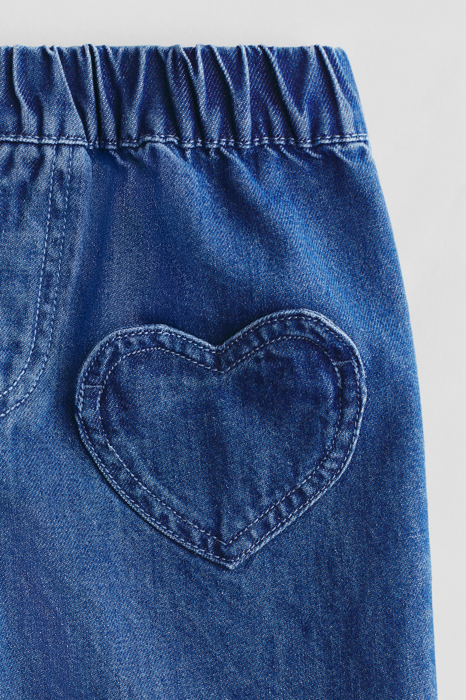 ワイドレッグデニムパンツ - デニムブルー/デニムブルー - 4