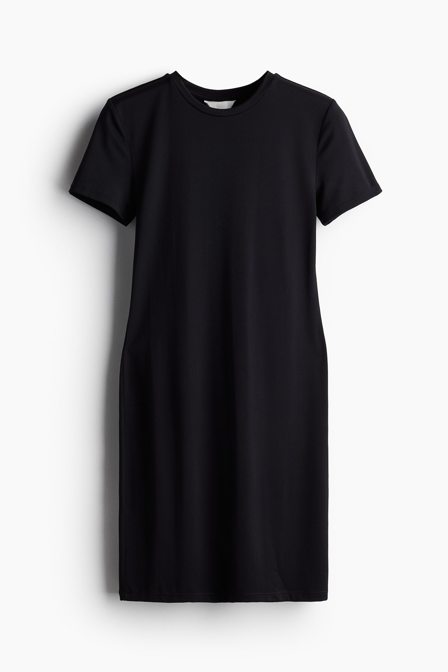 Microfibre T-shirt dress - Black/Dark grey/Dark beige - 2