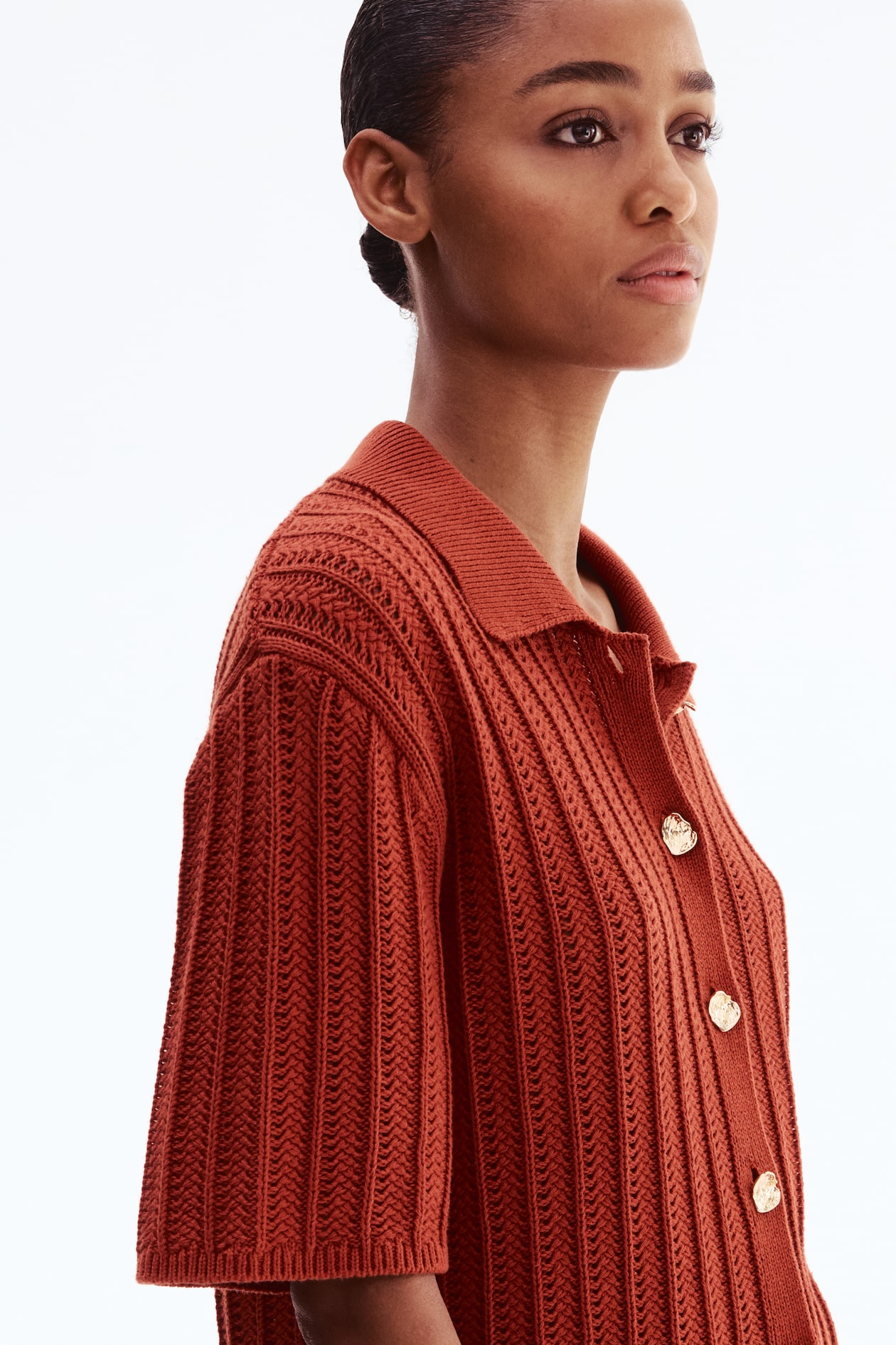 Crochet-Look Cardigan - image 3