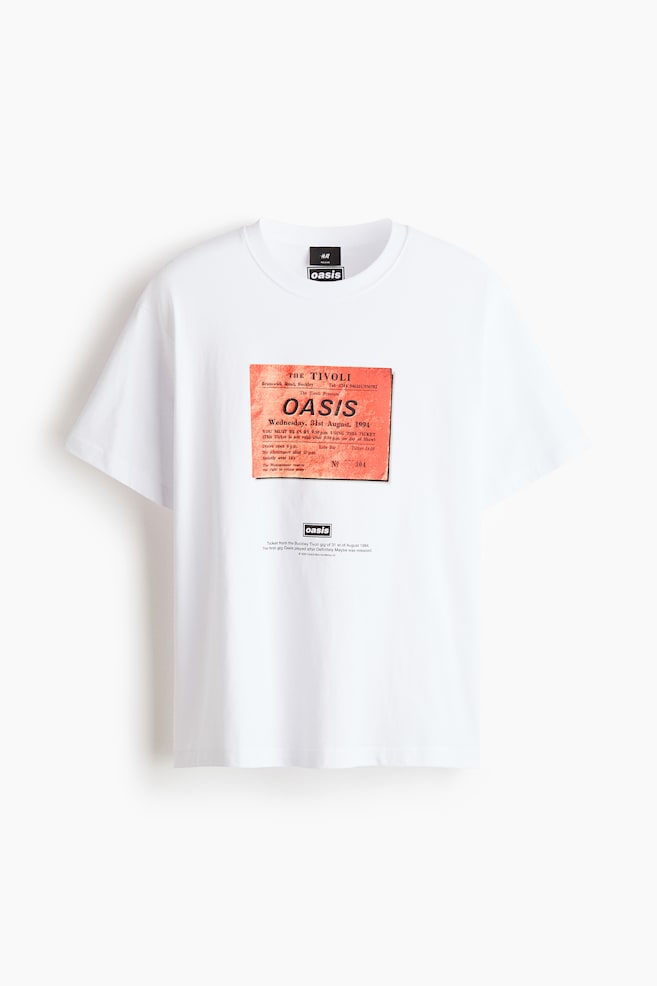 Playera Loose Fit - Blanco/Oasis/Blanco/Kodak/Negro/Scarface/Gris oscuro/Nirvana/Negro/Ramones/Blanco/Keith Haring/Azul claro/Monet/Blanco/Smiley® Originals/Verde oscuro/Henri Matisse - 1