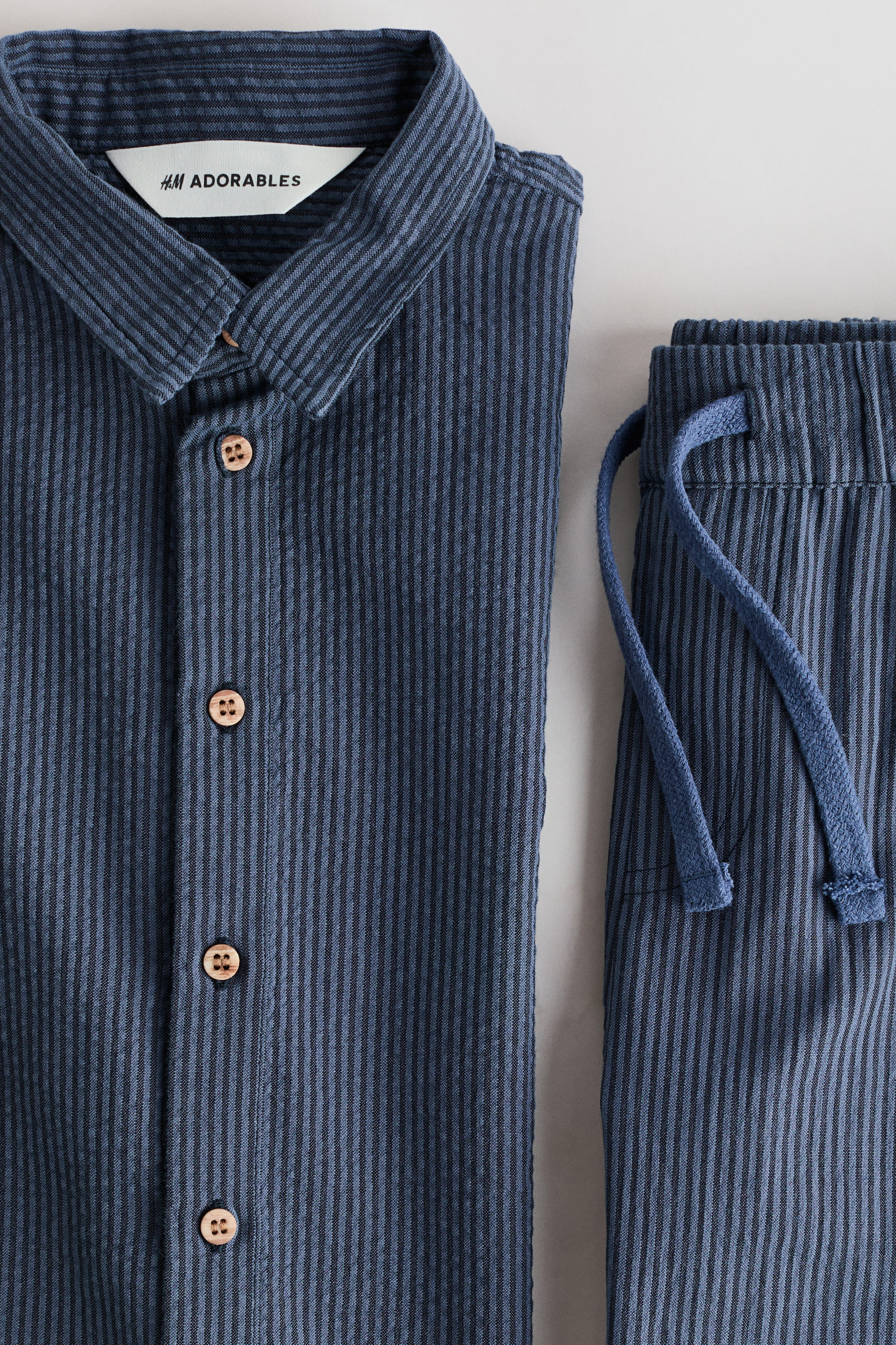2-Piece Cotton Seersucker Set