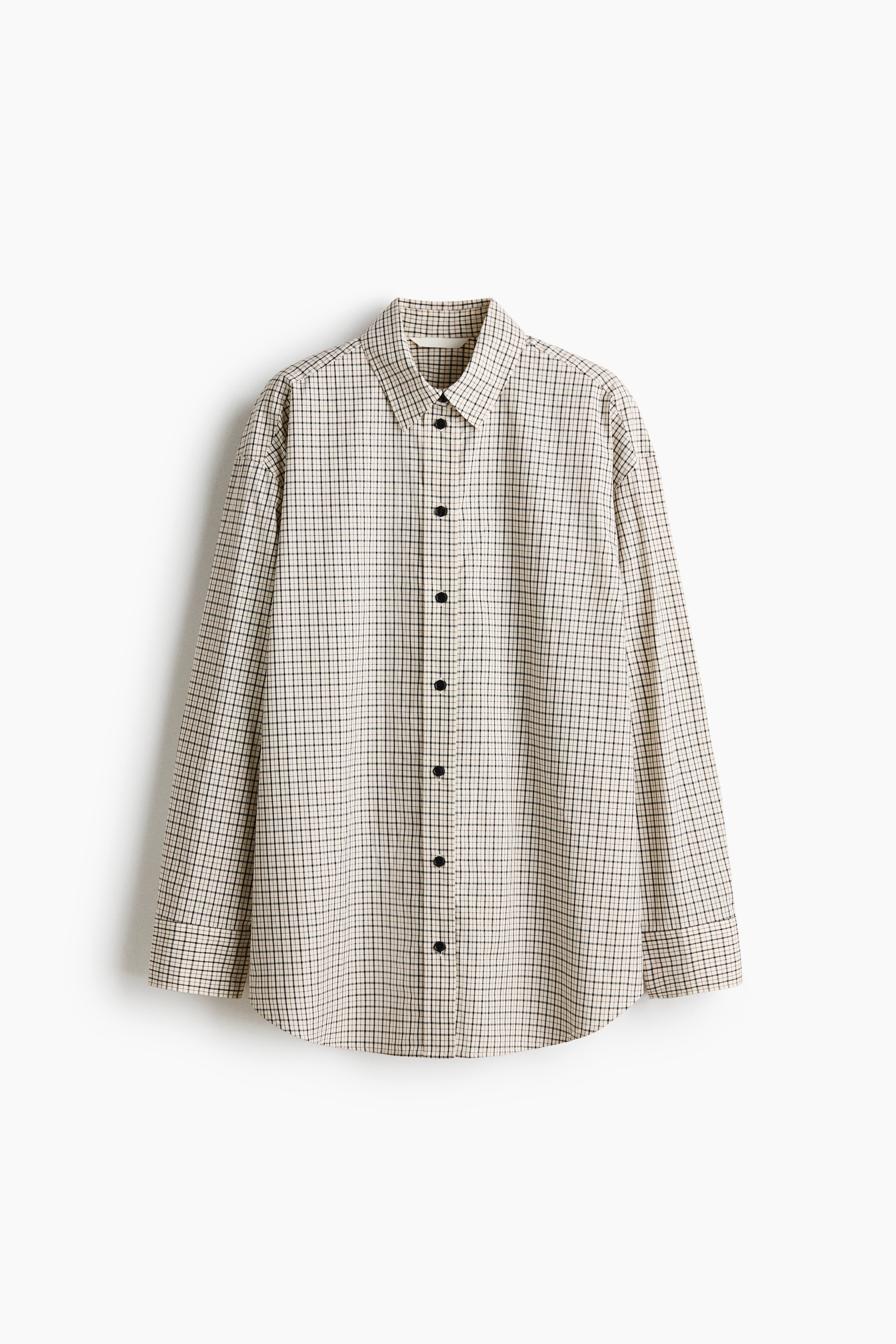 Oversized shirt - Cream/Checked/Anthracite grey/Checked/White/Red/Striped/Light blue