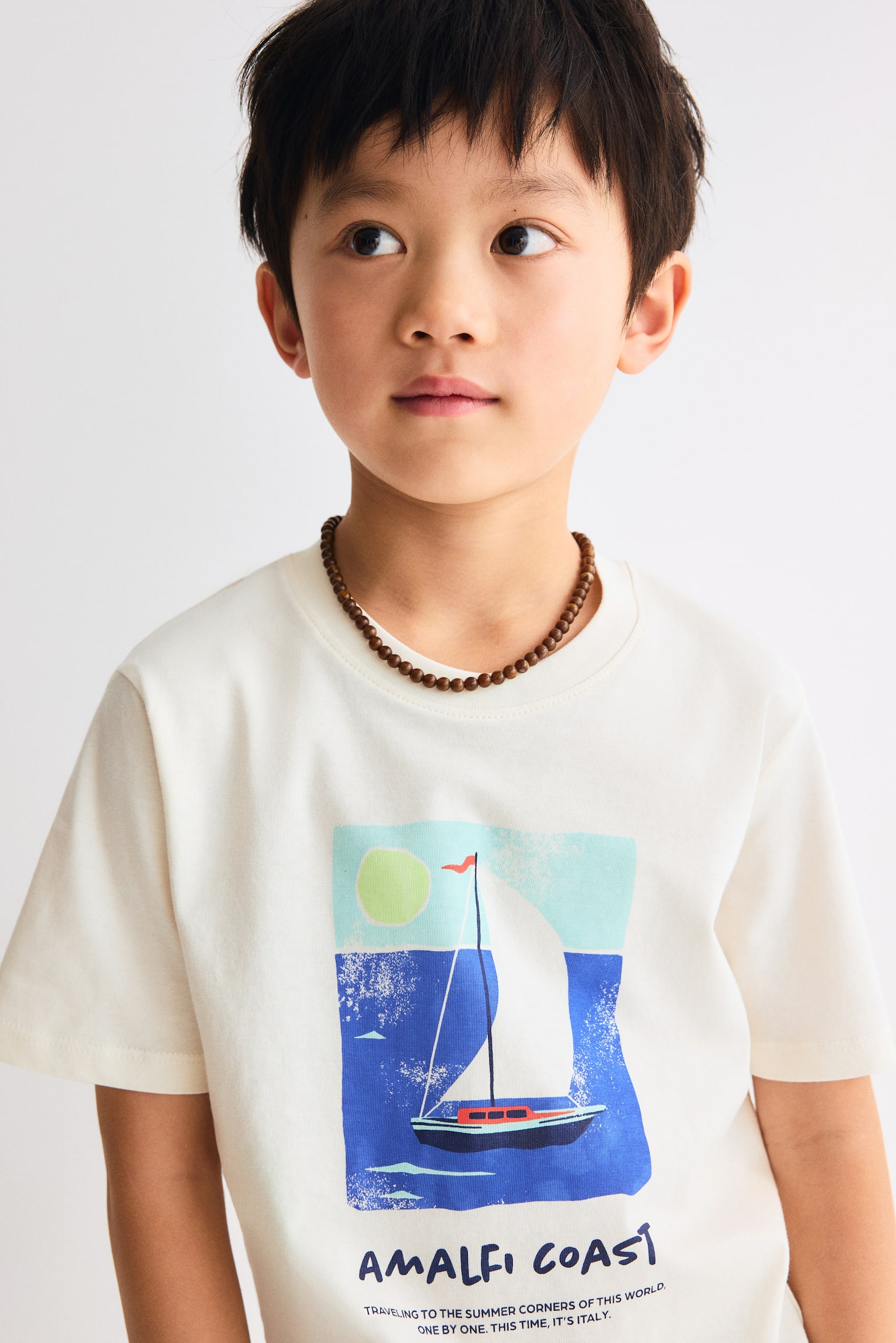 T-shirt estampada - Creme/Amalfi Coast/Creme/Padrão/Cinzento escuro/Pacific/Azul claro/Carro/Turquesa escuro/Beach/Branco/Caranguejos/Castanho escuro/Surfista/Verde caqui/Olhos/Light blue/Miami/Cream/Surf buses/Verde/Basketball - 4