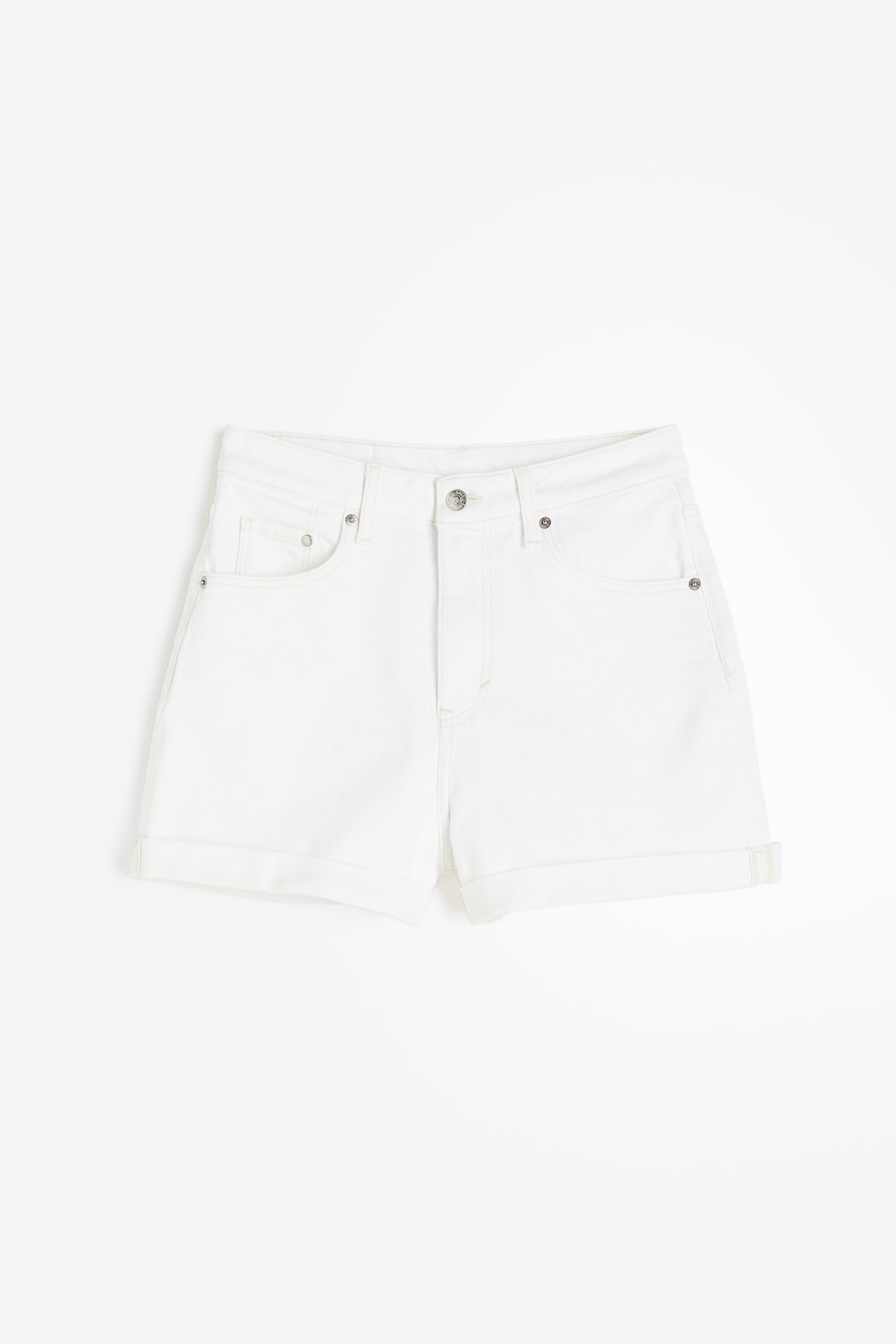 Mom Ultra High Denim shorts - White/Light denim blue/Light denim blue/Black/Light denim blue/Black/Beige - 2