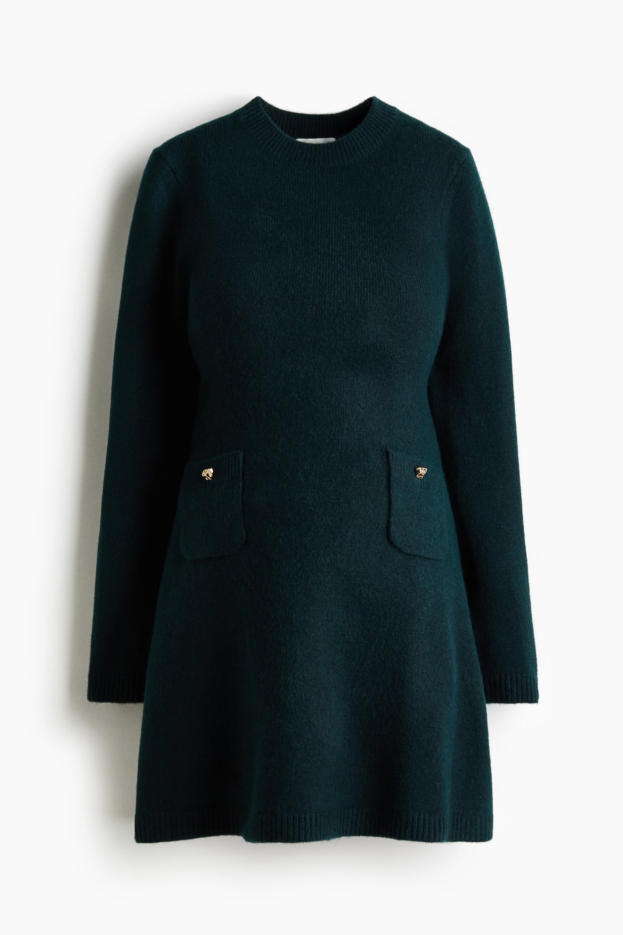 Acheter robe midi en tricot bleu marine de  | Lookastic