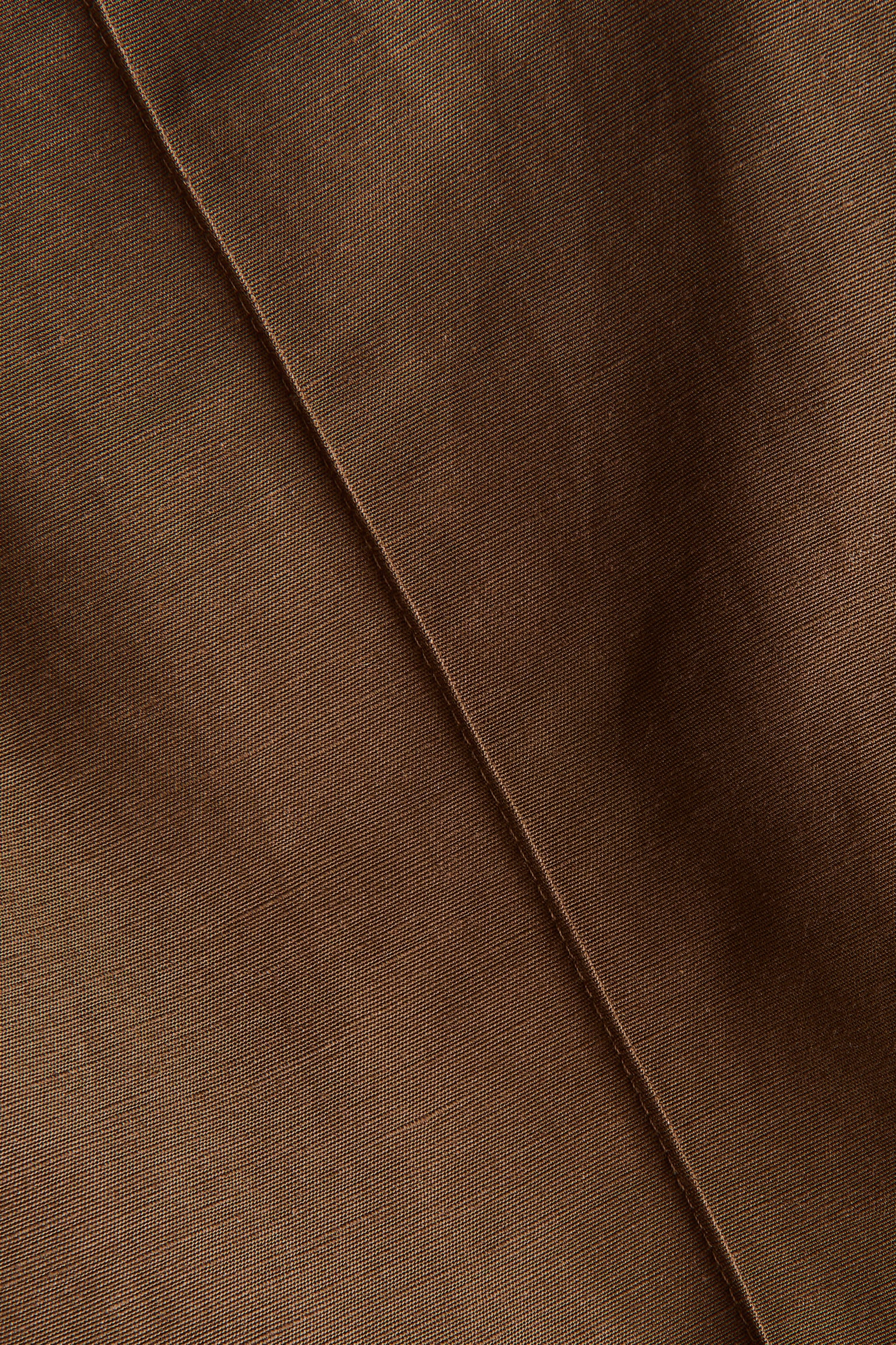 Женские брюки H&M Linen-Blend Barrel-Leg, цвет: Коричневый — фото 4