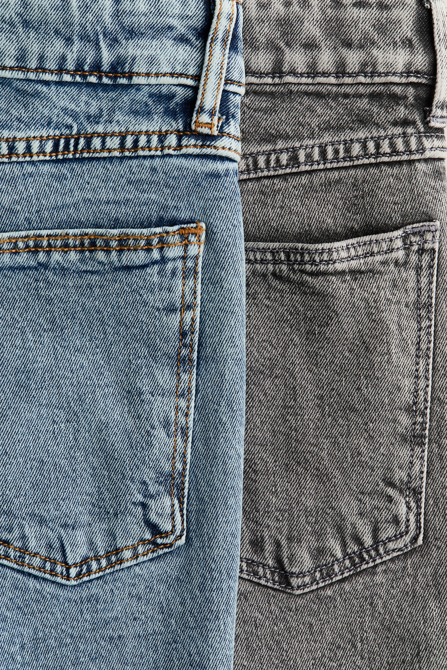 Pack-2 Comfort Stretch Relaxed Fit Jeans - Cinzento denim/Azul denim/Preto/Azul denim/Azul denim/Azul denim claro/Azul denim/Cinzento - 2