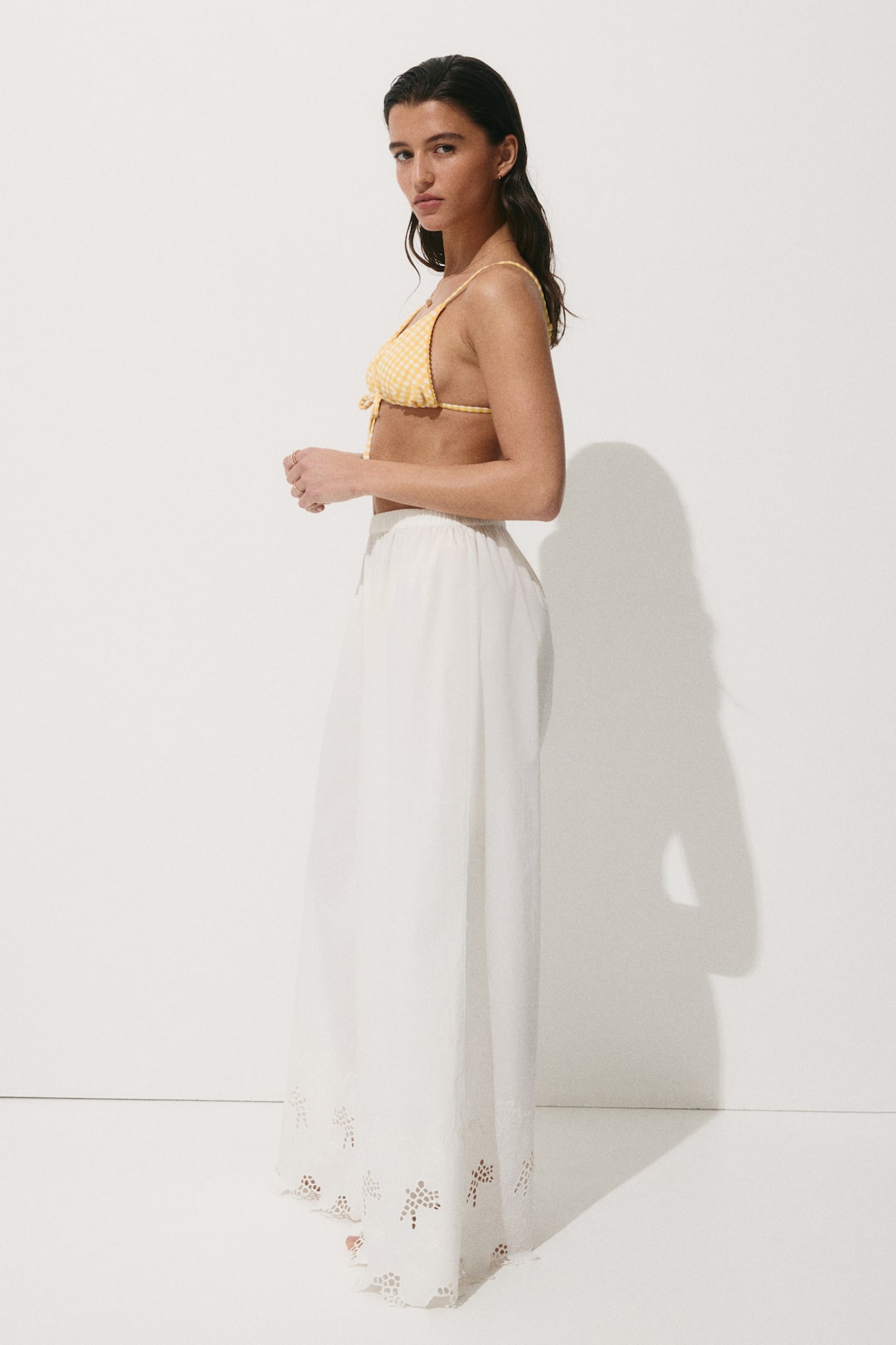 Wide-Leg Poplin Beach Pants - image 2