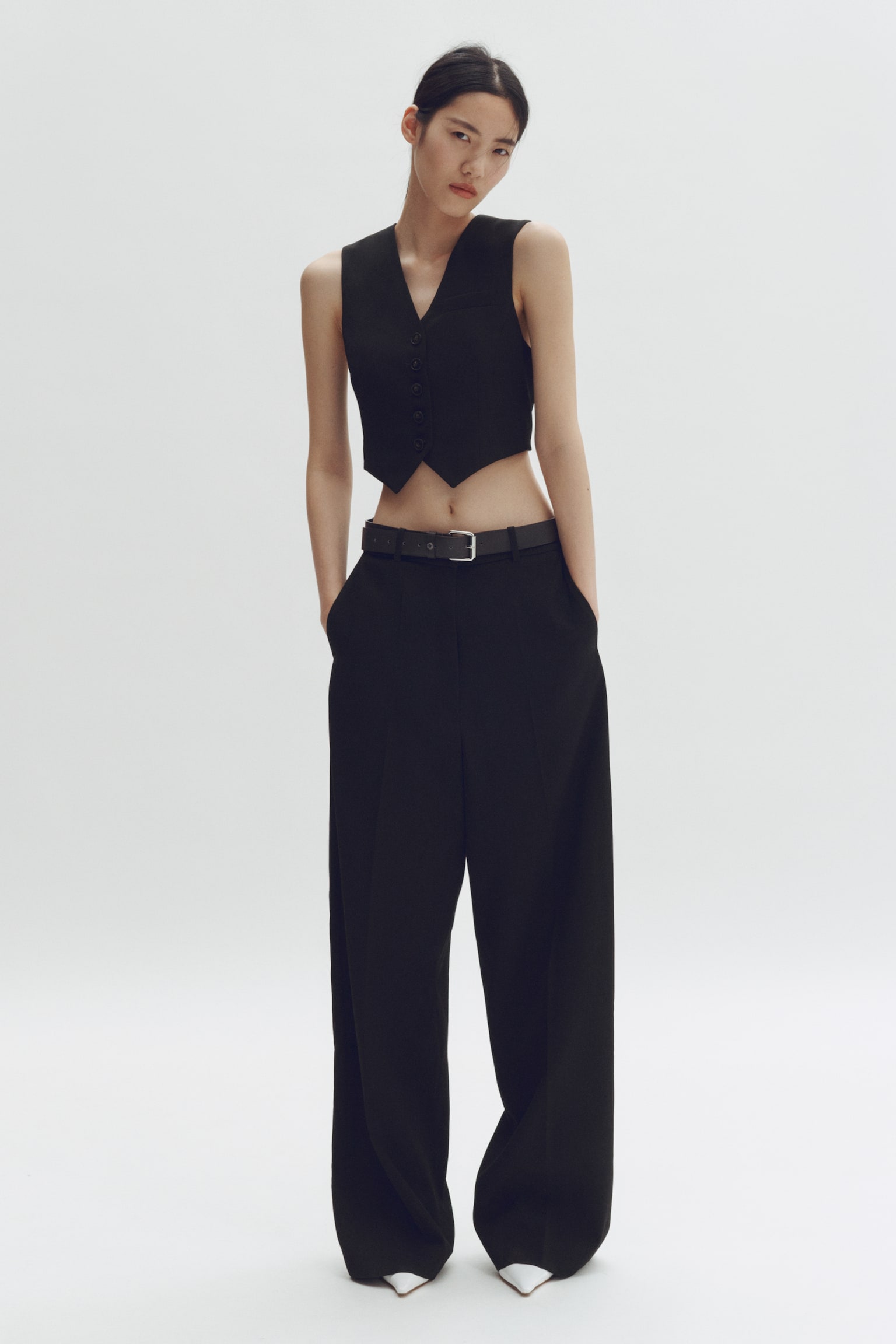 Wool Vest-Black - 4
