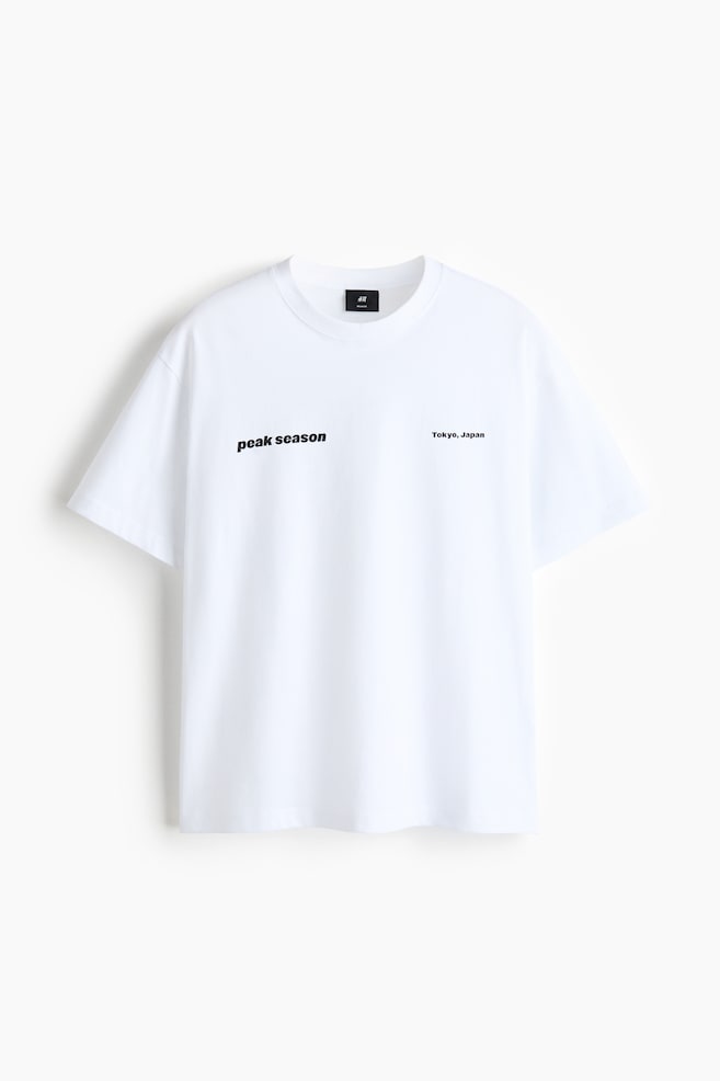 Loose Fit Printed T-shirt - White/Peak Season/White/Port Meridian Yacht Club/White/Finca Olivetta/White/Offside Society/Peach pink/Echo Park - 1