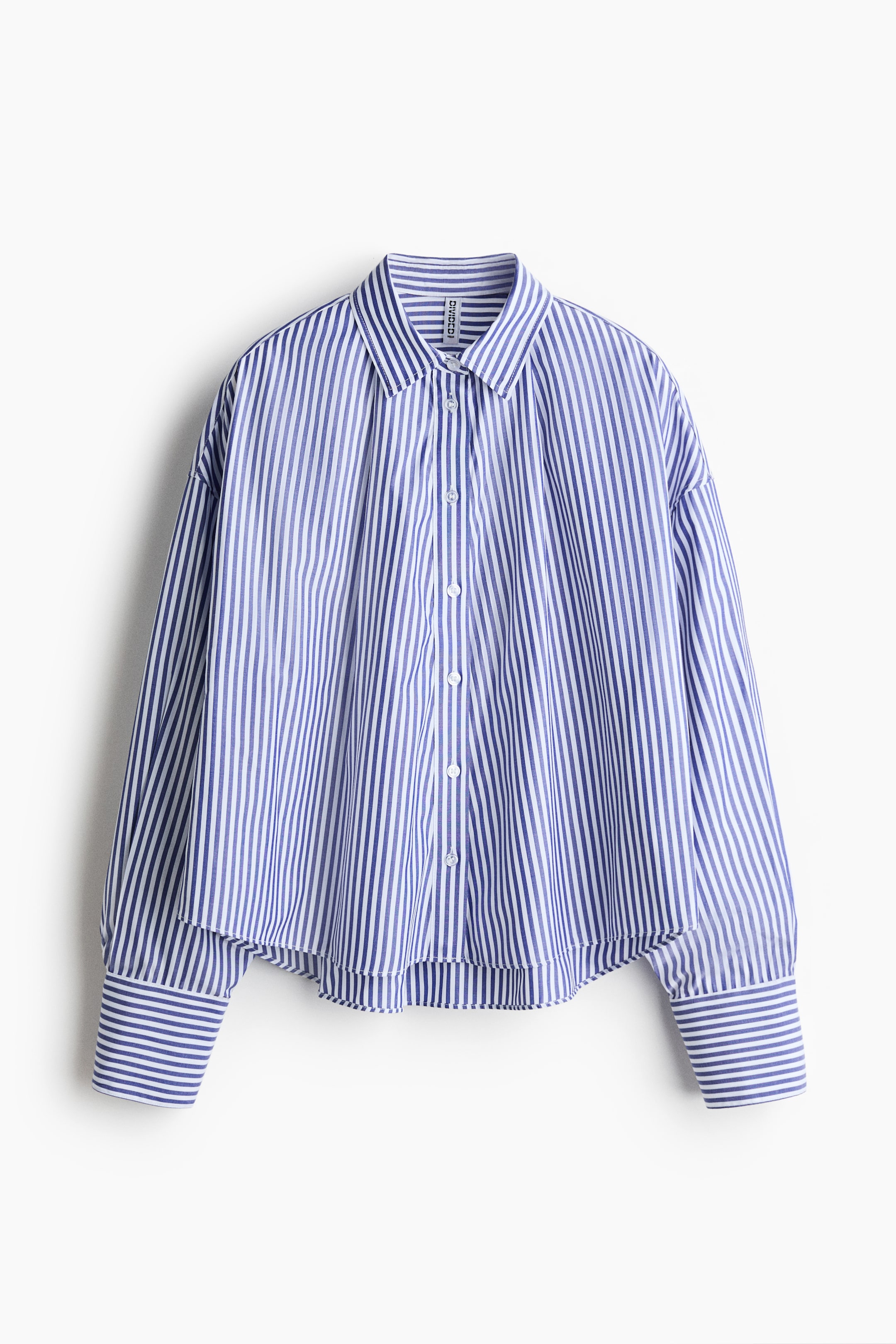 View larger image: Loose-fit shirt - Blue/White striped - Ladies | H&M IE 5