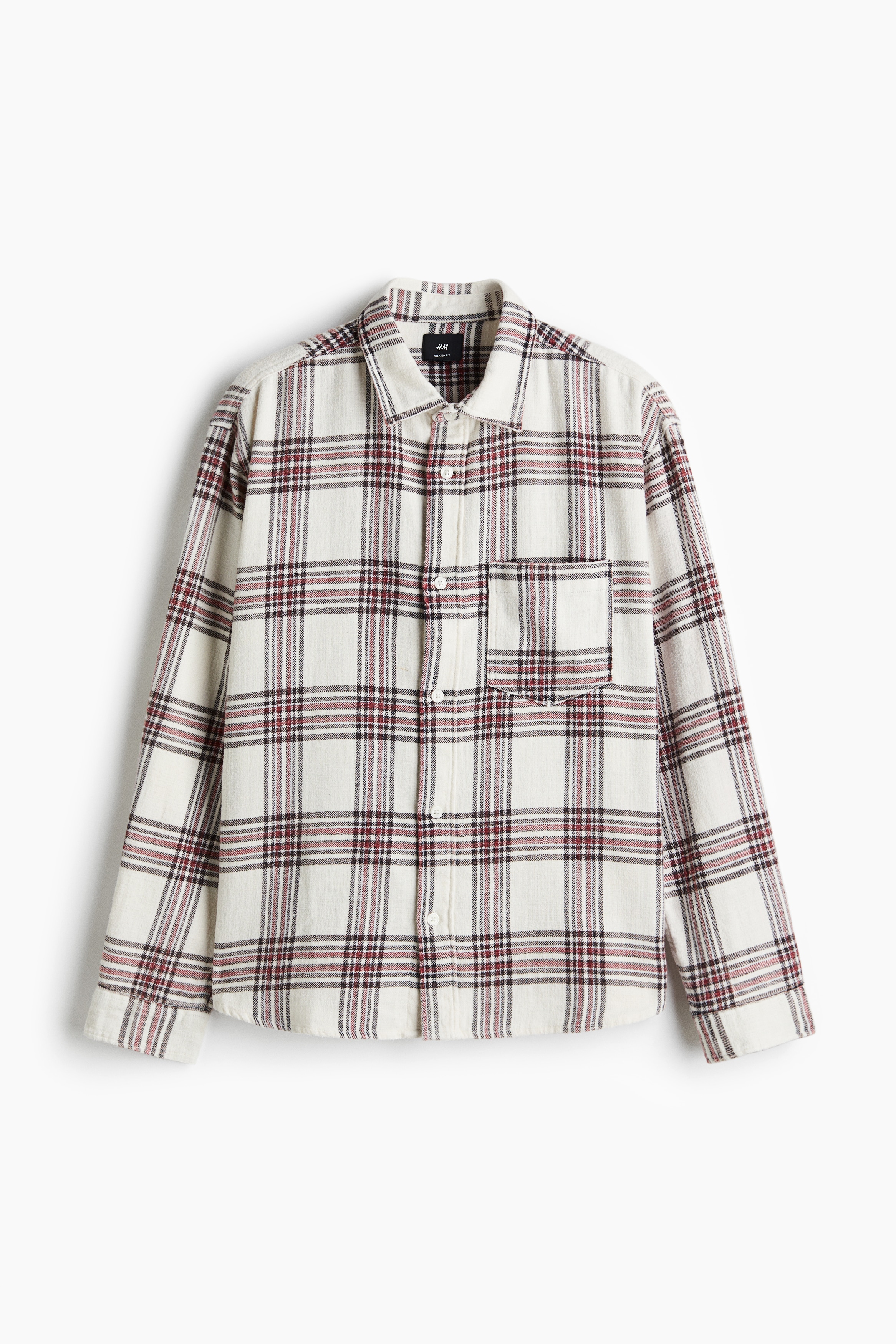 Relaxed Fit Shirt - White/Checked