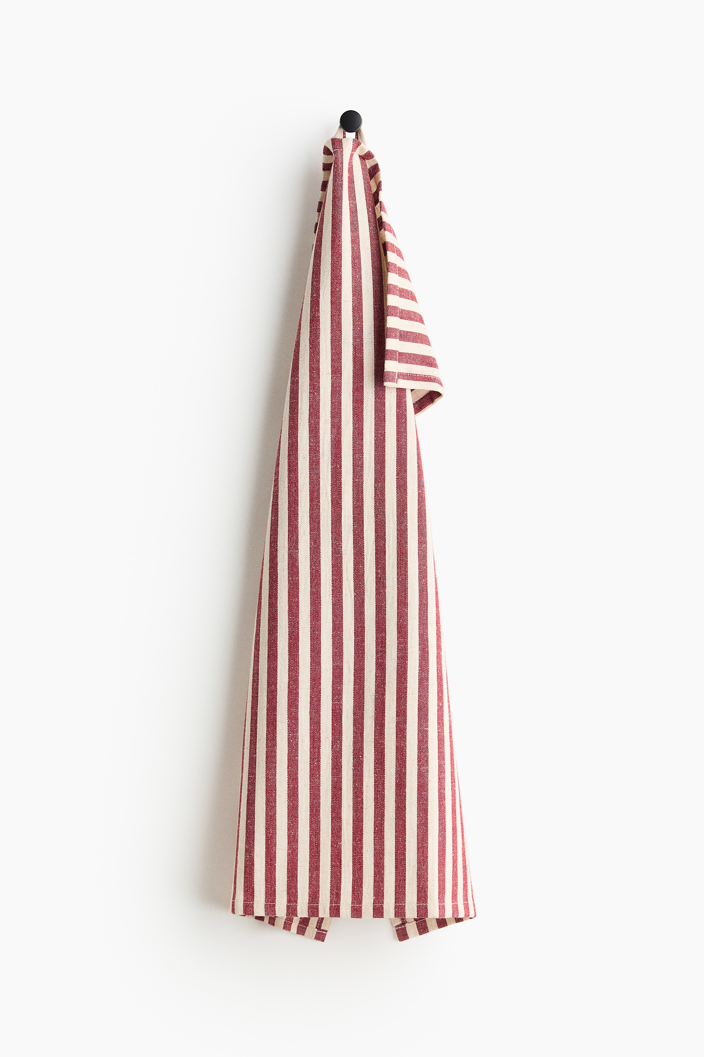 Torchon en coton - Rouge/rayures blanches/Gris foncé/rayé/Beige/rayé