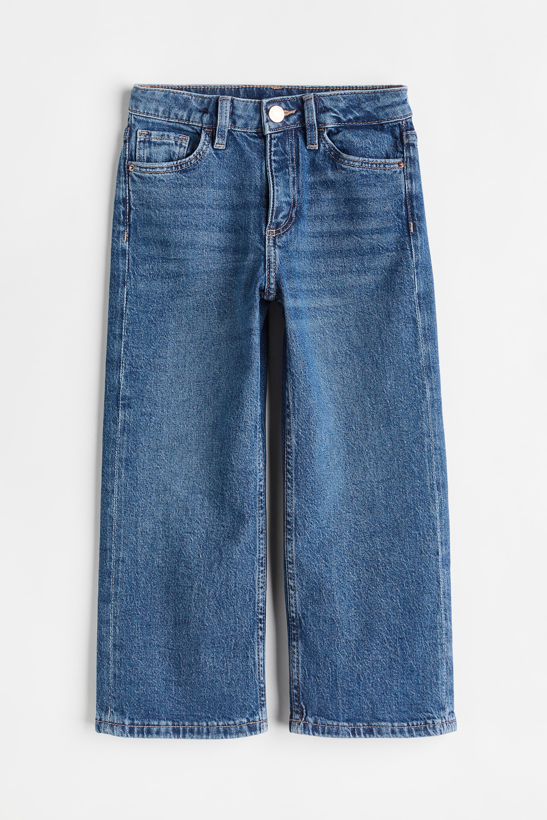 ワイドレッグデニム - ダークブルーデニム - Kids | H&M JP