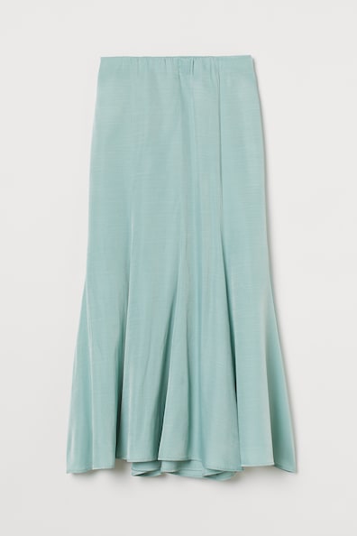 Long skirt - High waist - Midi - Mint green - Ladies | H&M GB