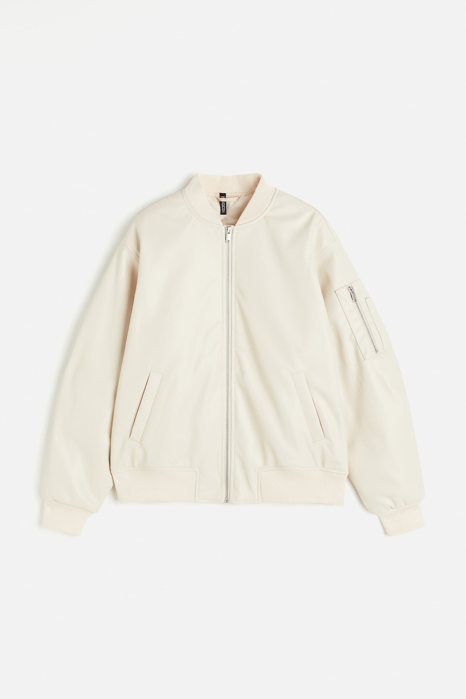 Bomber enduit - Beige clair/Gris - 2