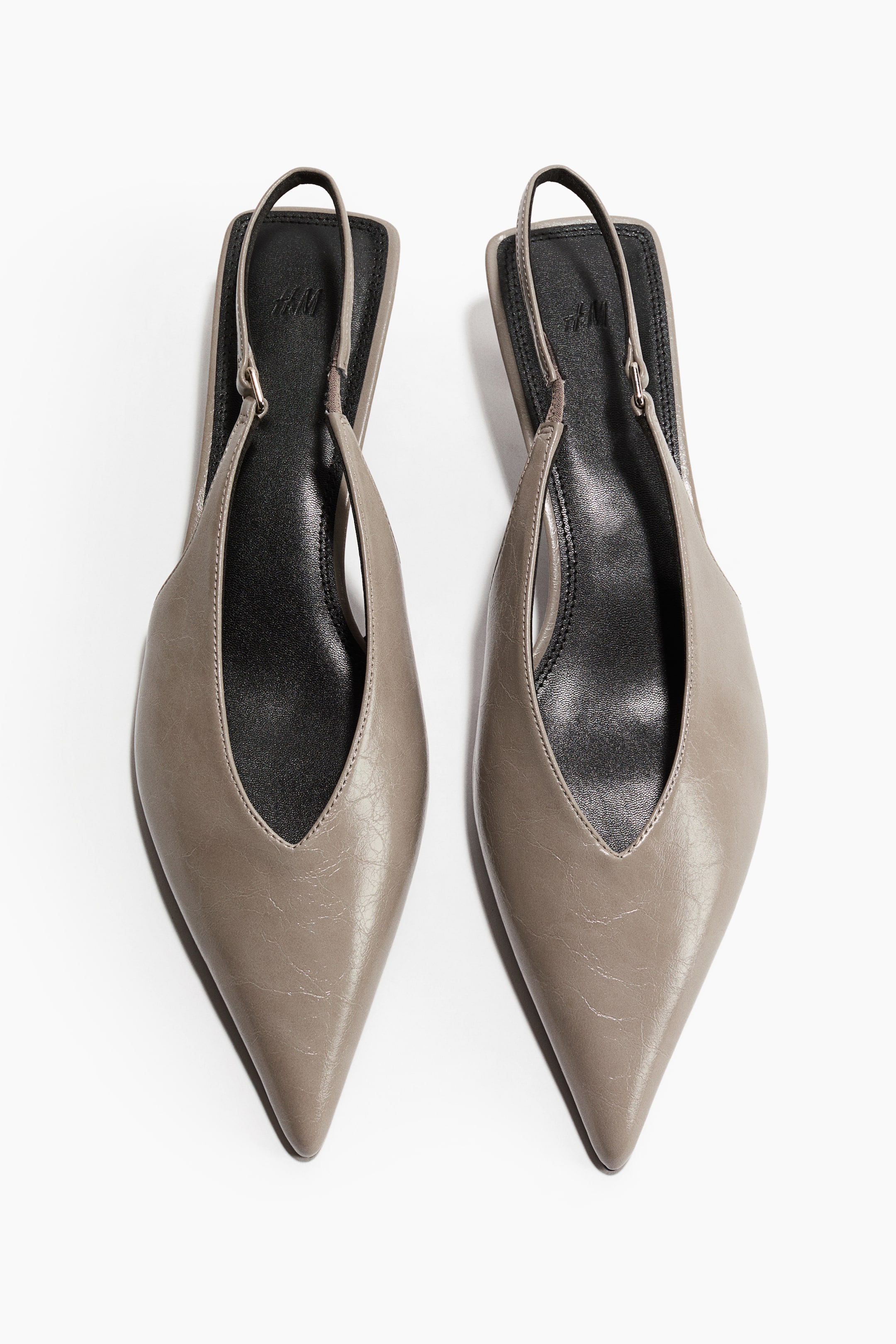 View larger image: Kitten-heeled slingbacks - Mole - Ladies | H&M 2