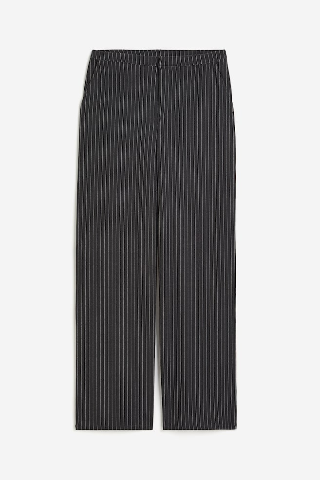 Jersey crêpe trousers - Dark grey/Pinstriped/Black/Beige - 2