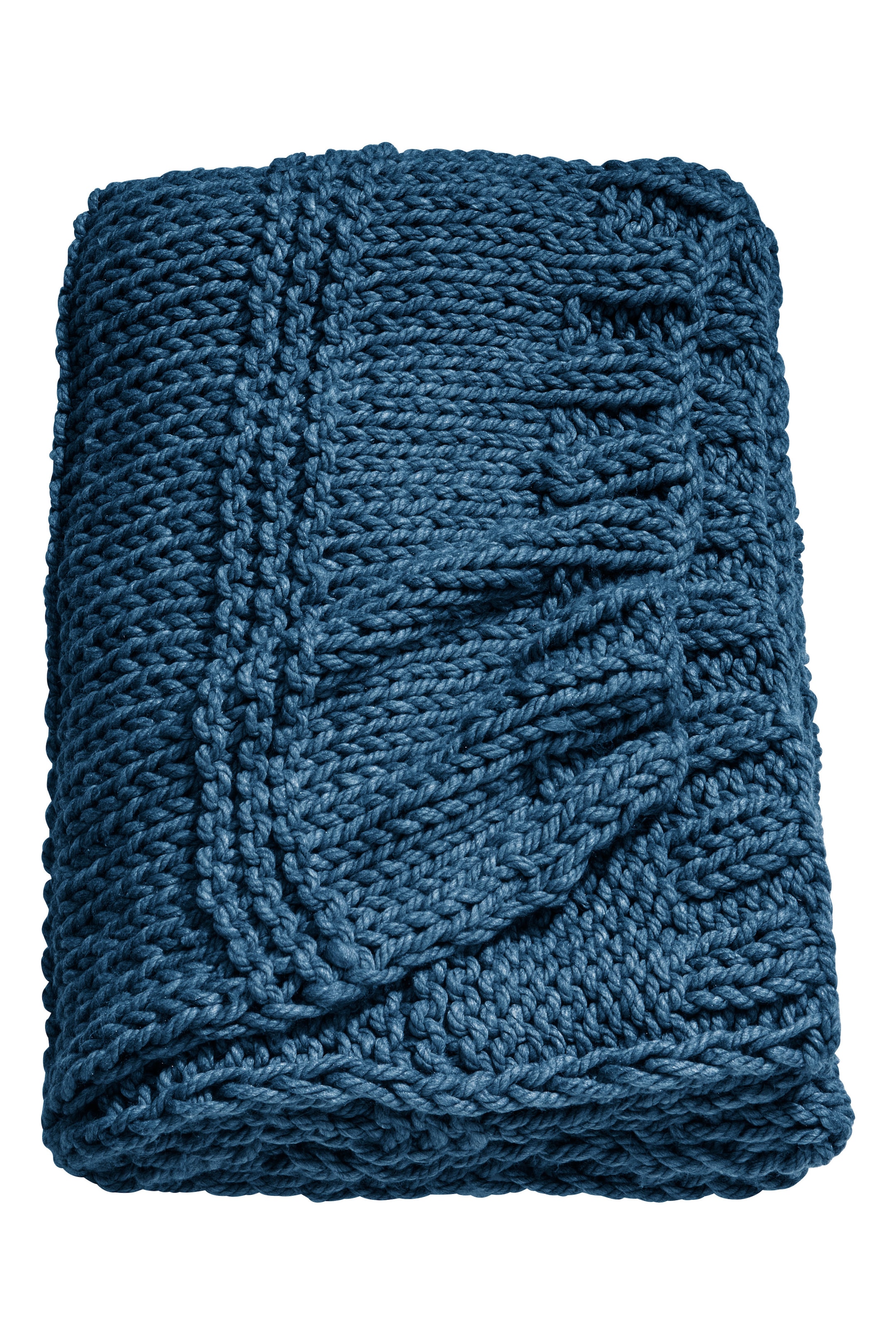 View larger image: Textured-knit blanket - Turquoise - Home All | H&M IE 1