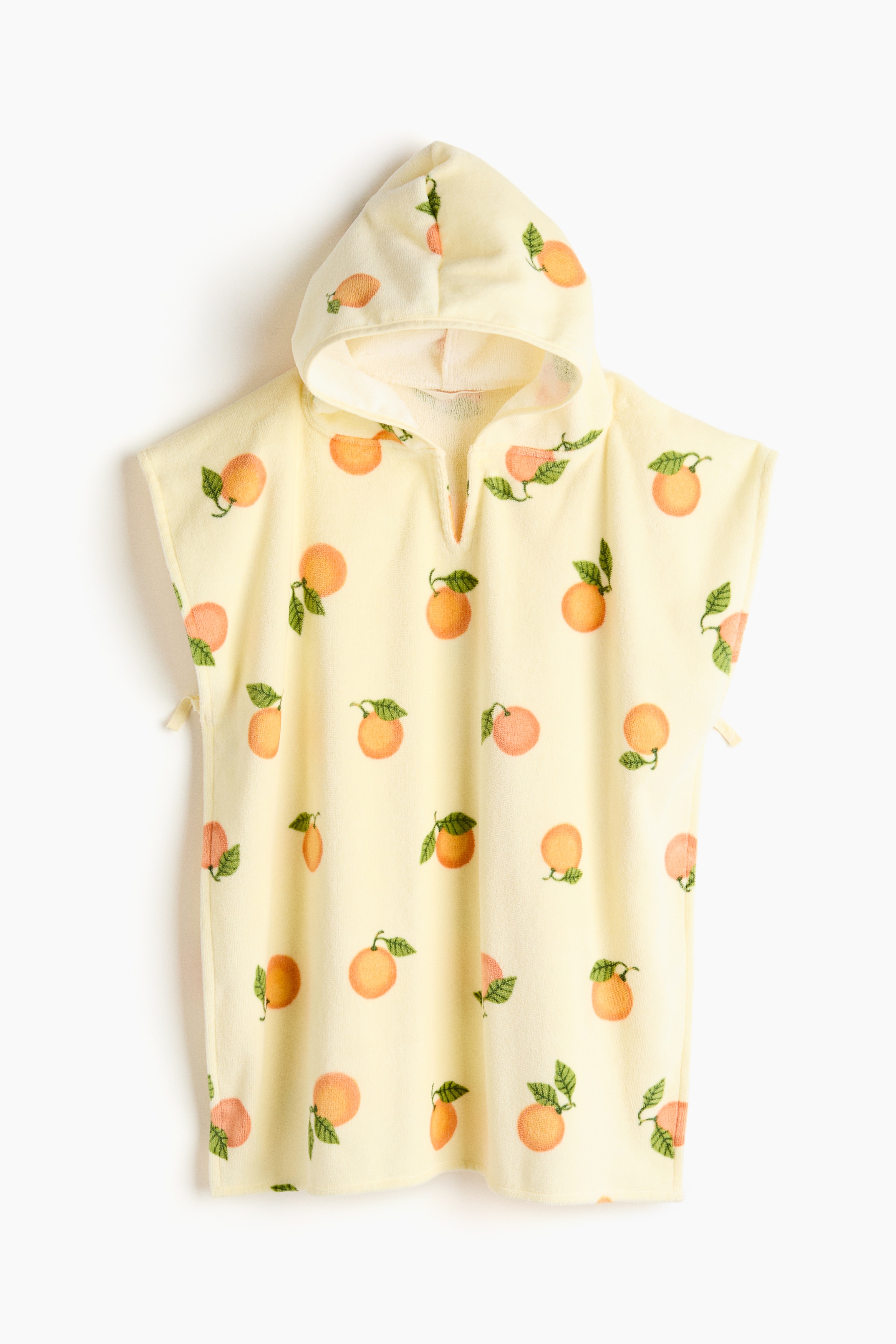 Hooded Towel - Light yellow/oranges/Cream/fish