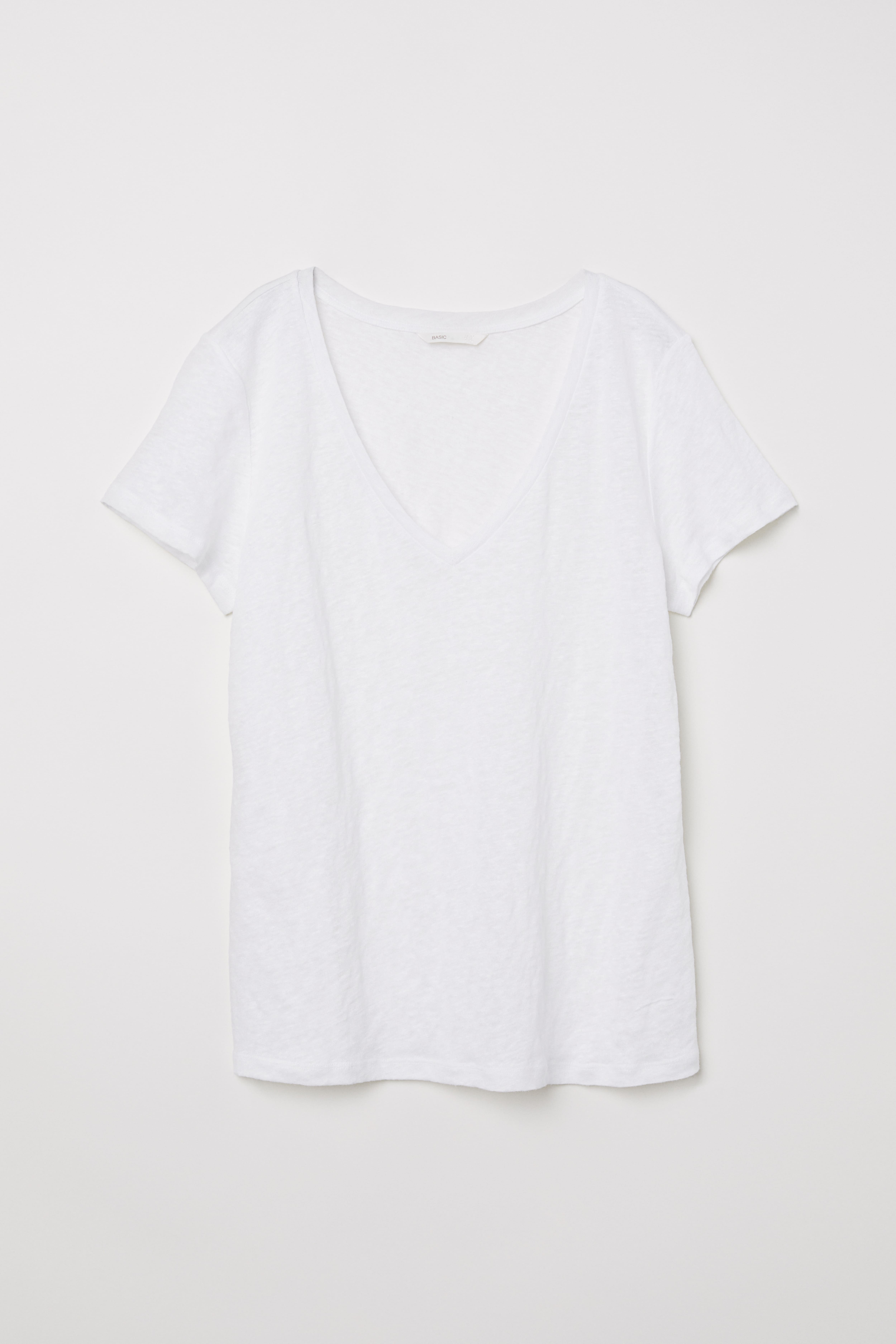 H&m linen top best sale