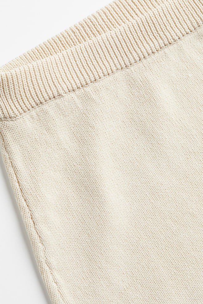Shorts in maglia fine - Crema/Nero/Crema/righe - 5