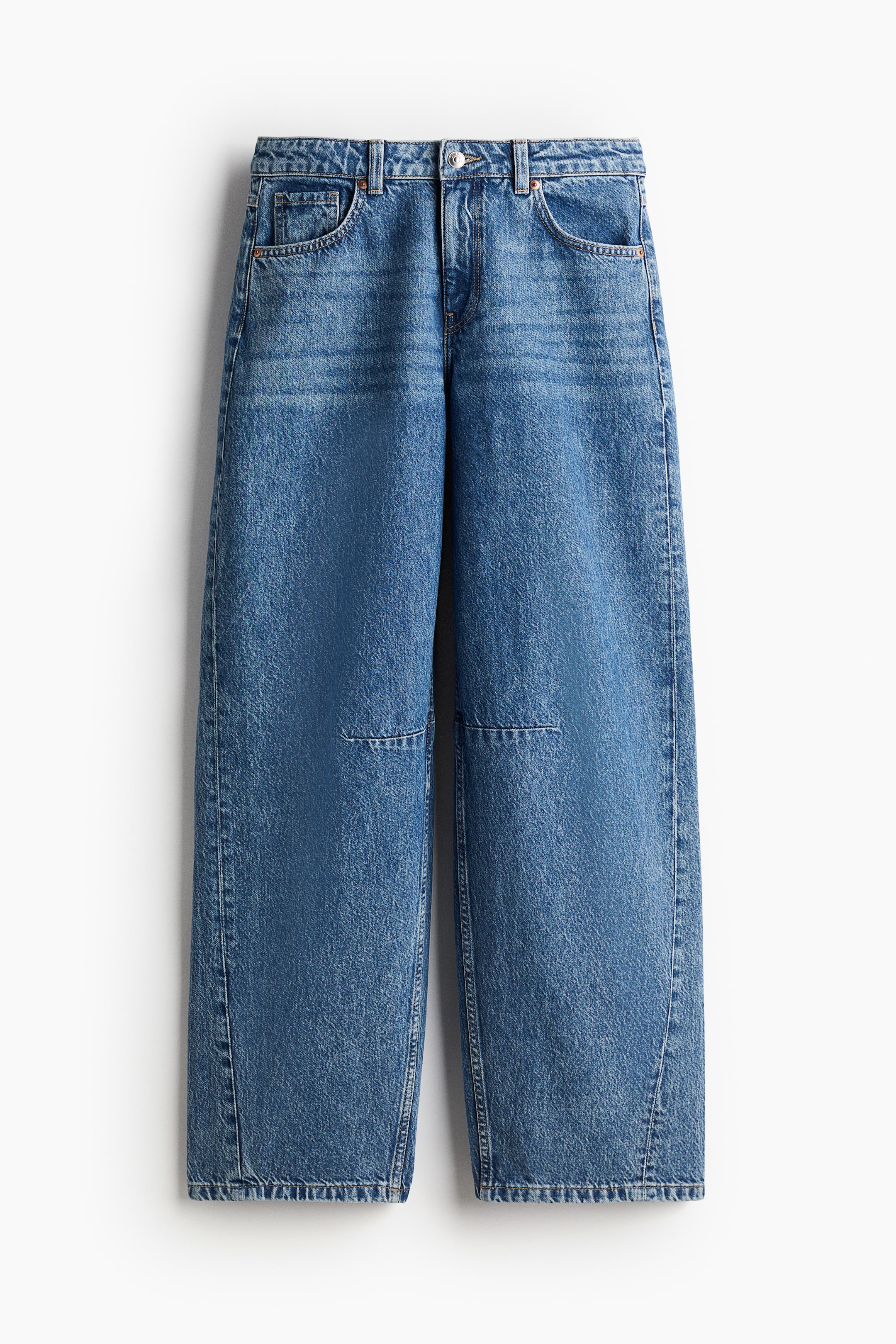 Barrel Regular Jeans - Denim blue - Ladies | H&M GB 5