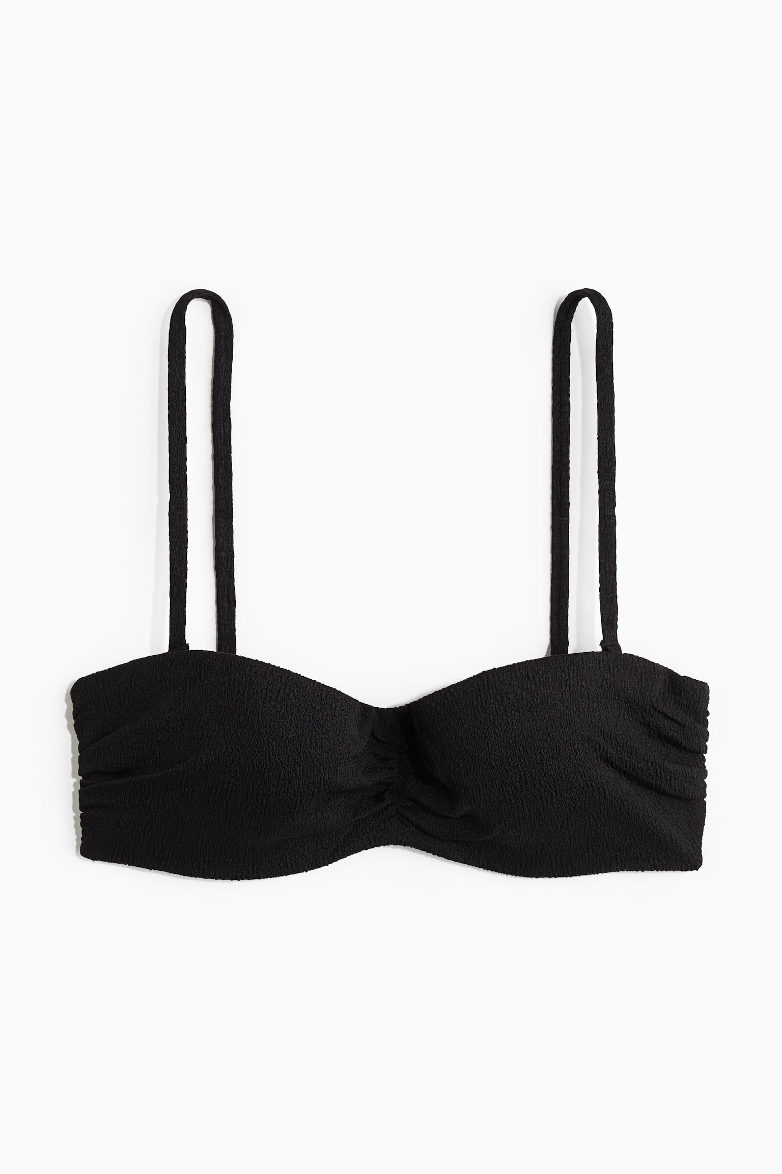 Padded balconette bikini top - Black/White - 2