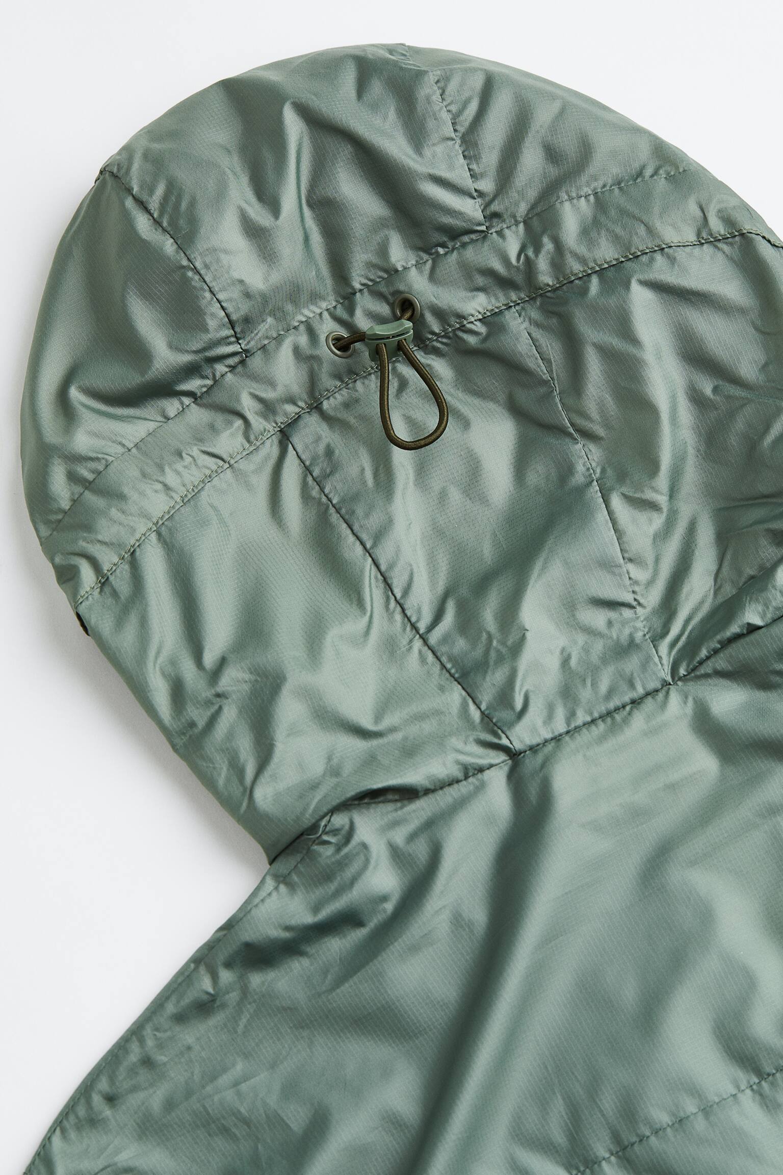 Lightweight running popover jacket - Sage green/Grey - 3