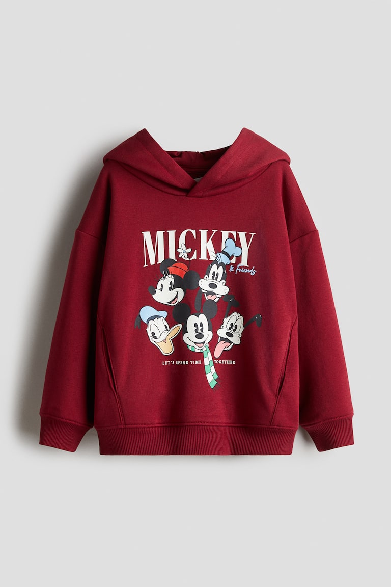 Felpa con cappuccio e stampa