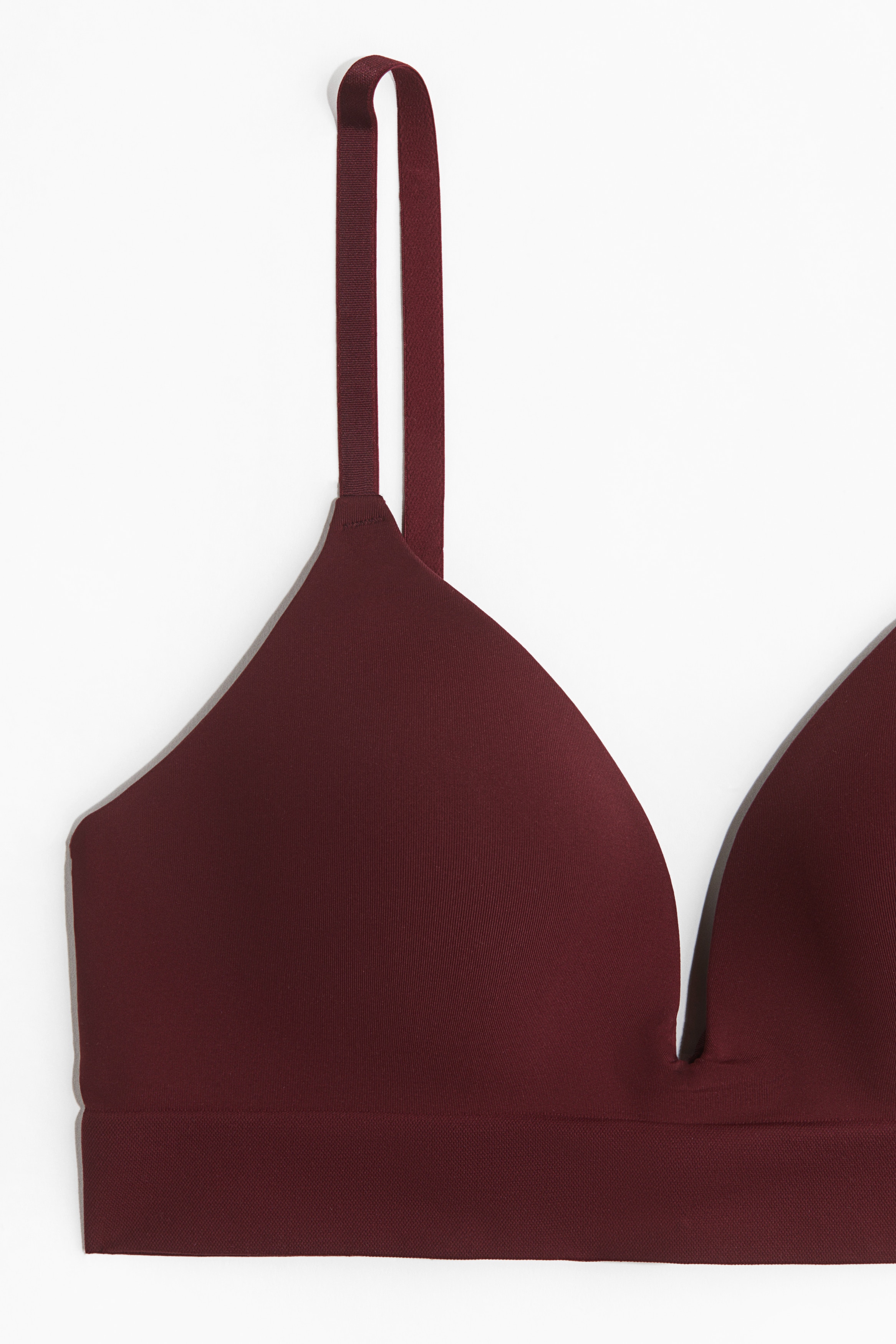 Padded non-wired seamless bra