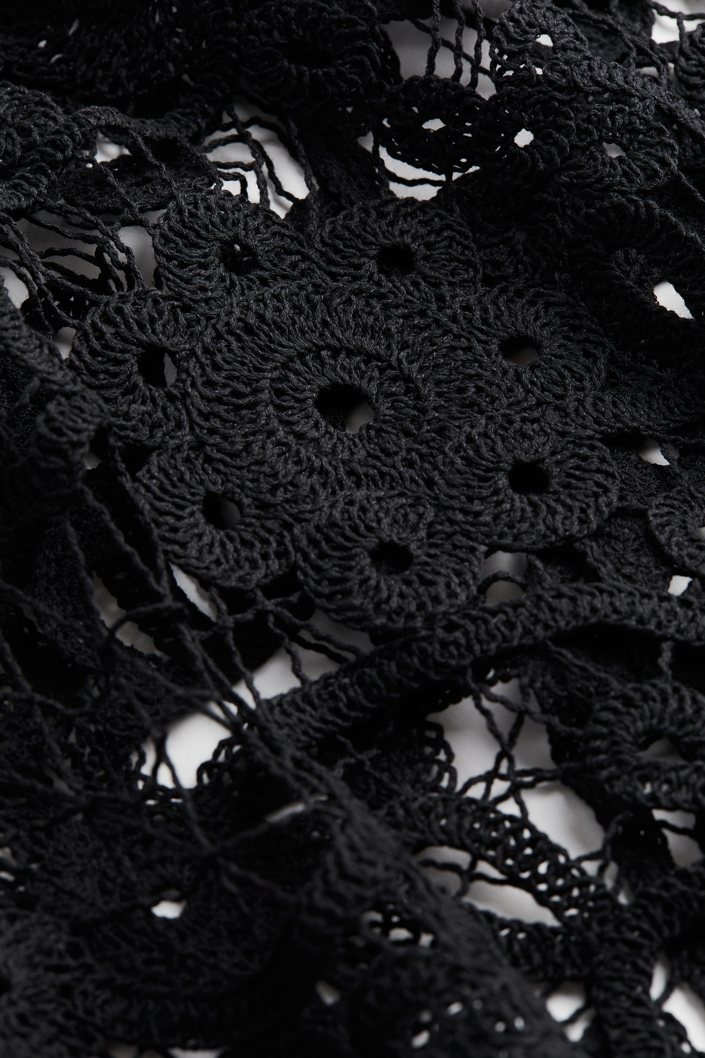 Women's Black Crochet-look beach dress | H&M