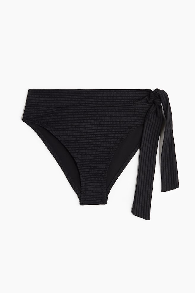Braga de bikini High Waist con lazada - Negro/Burdeos/Amarillo claro/Azul marino - 1