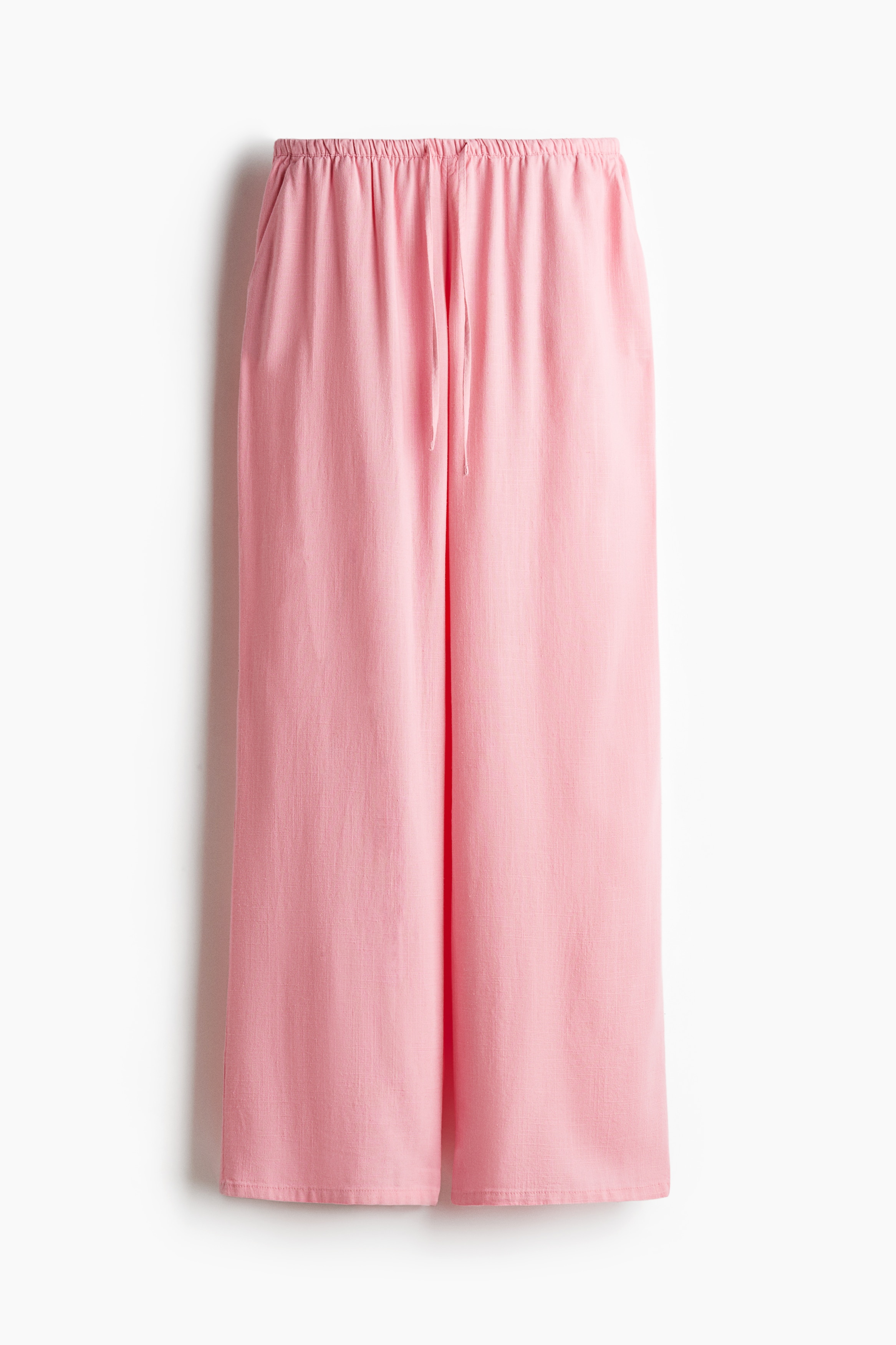 Rechte broek met trekkoord - Lichtroze/Lichtbeige/Lichtblauw/wit gestreept/Roomwit/gestreept/Wit/Bruin/Roomwit/bloemen/Zwart/Bruin/gestreept